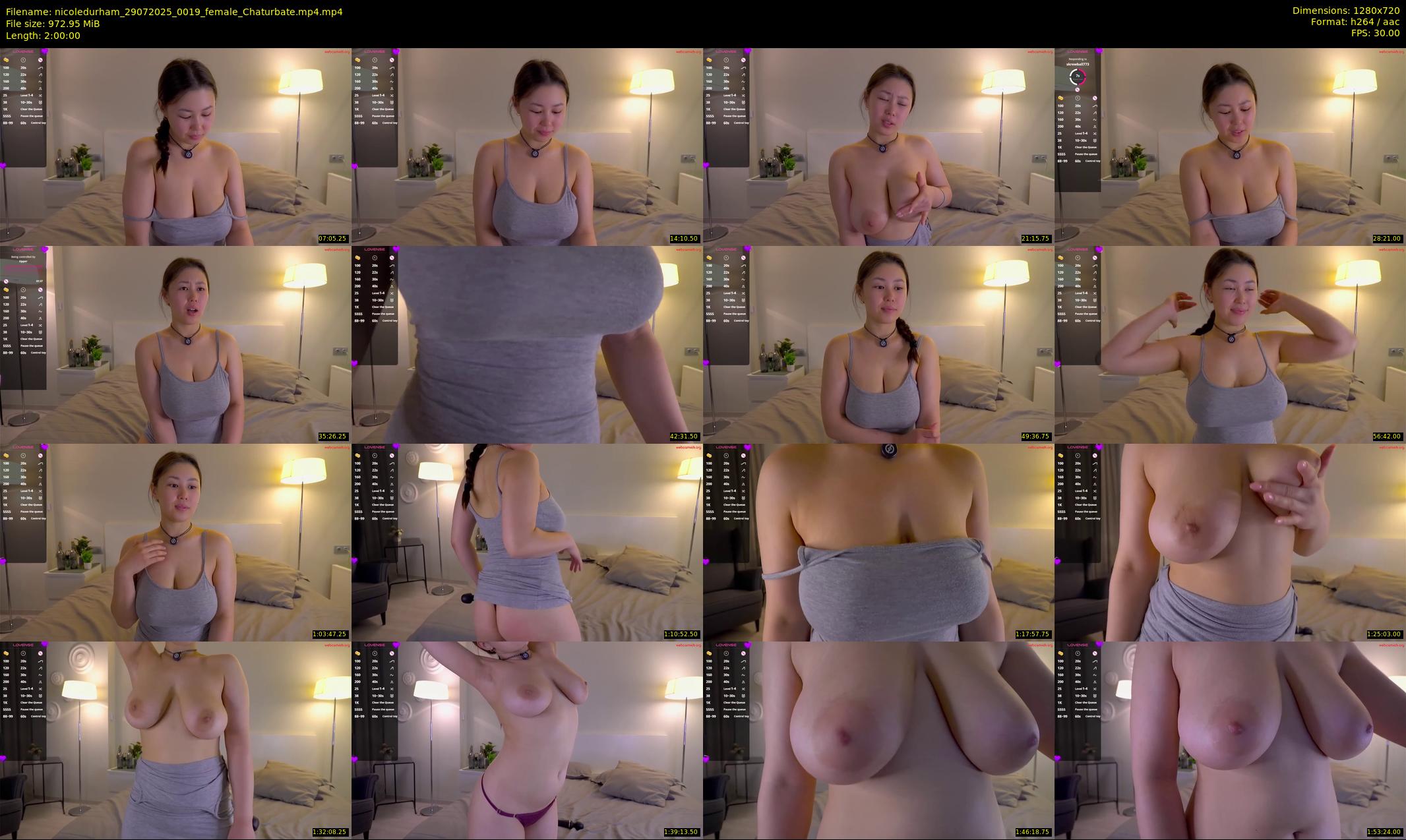 nicoledurham — 120 minute Chaturbate female cam show recording, 720p, Jul 29, 2025