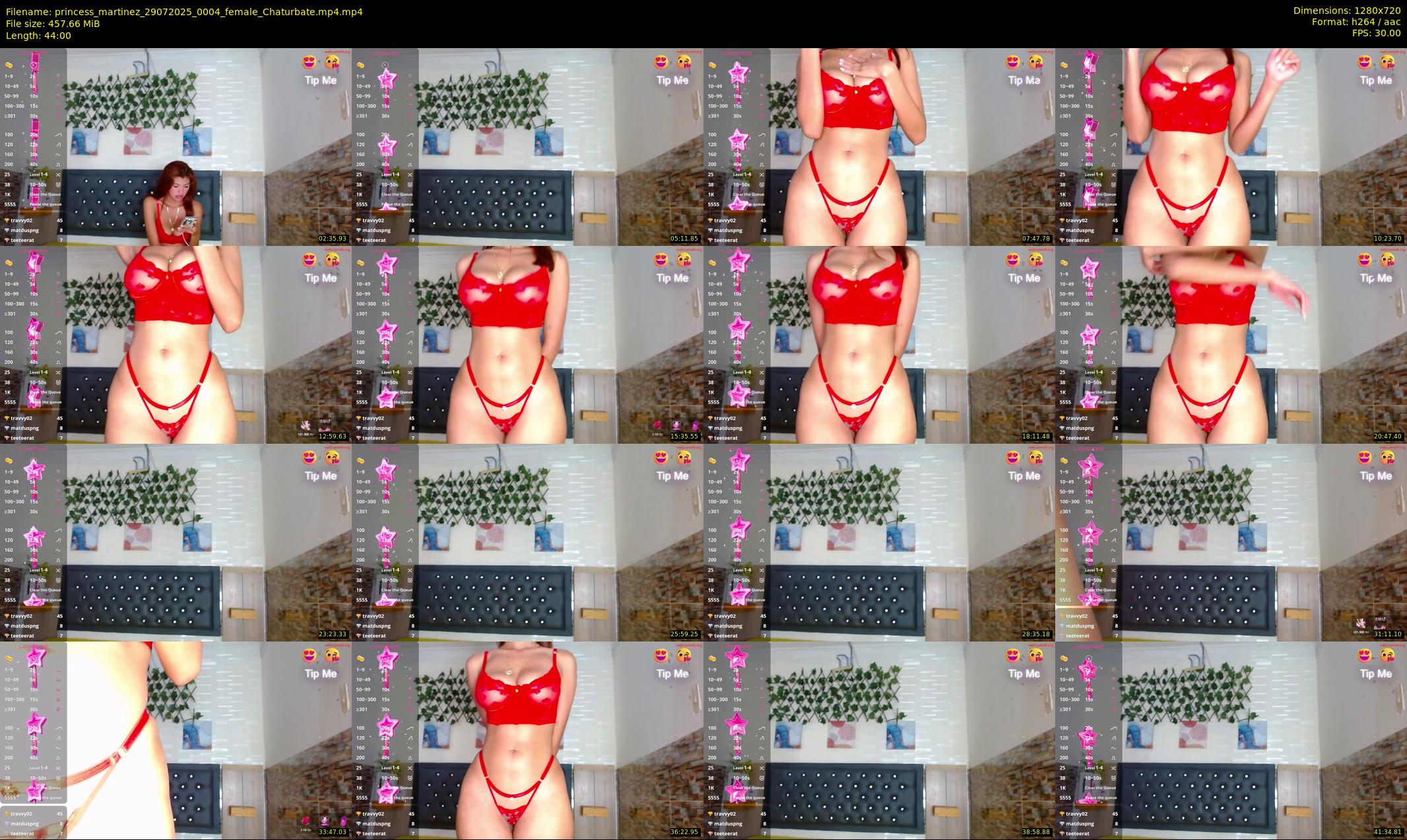 princess_martinez — 44 minute Chaturbate female cam show recording, 720p, Jul 29, 2025