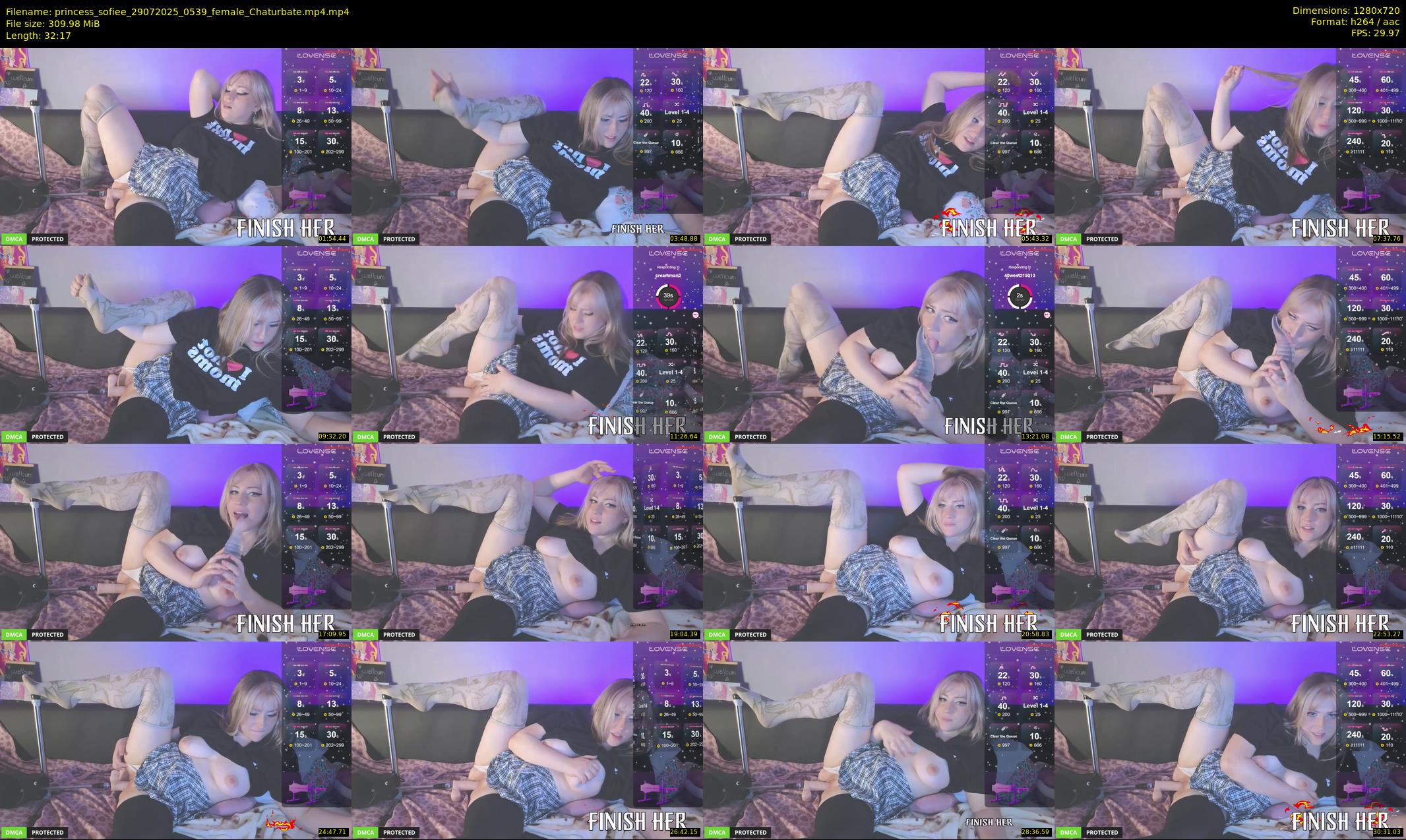 princess_sofiee — 33 minute Chaturbate female cam show recording, 720p, Jul 29, 2025