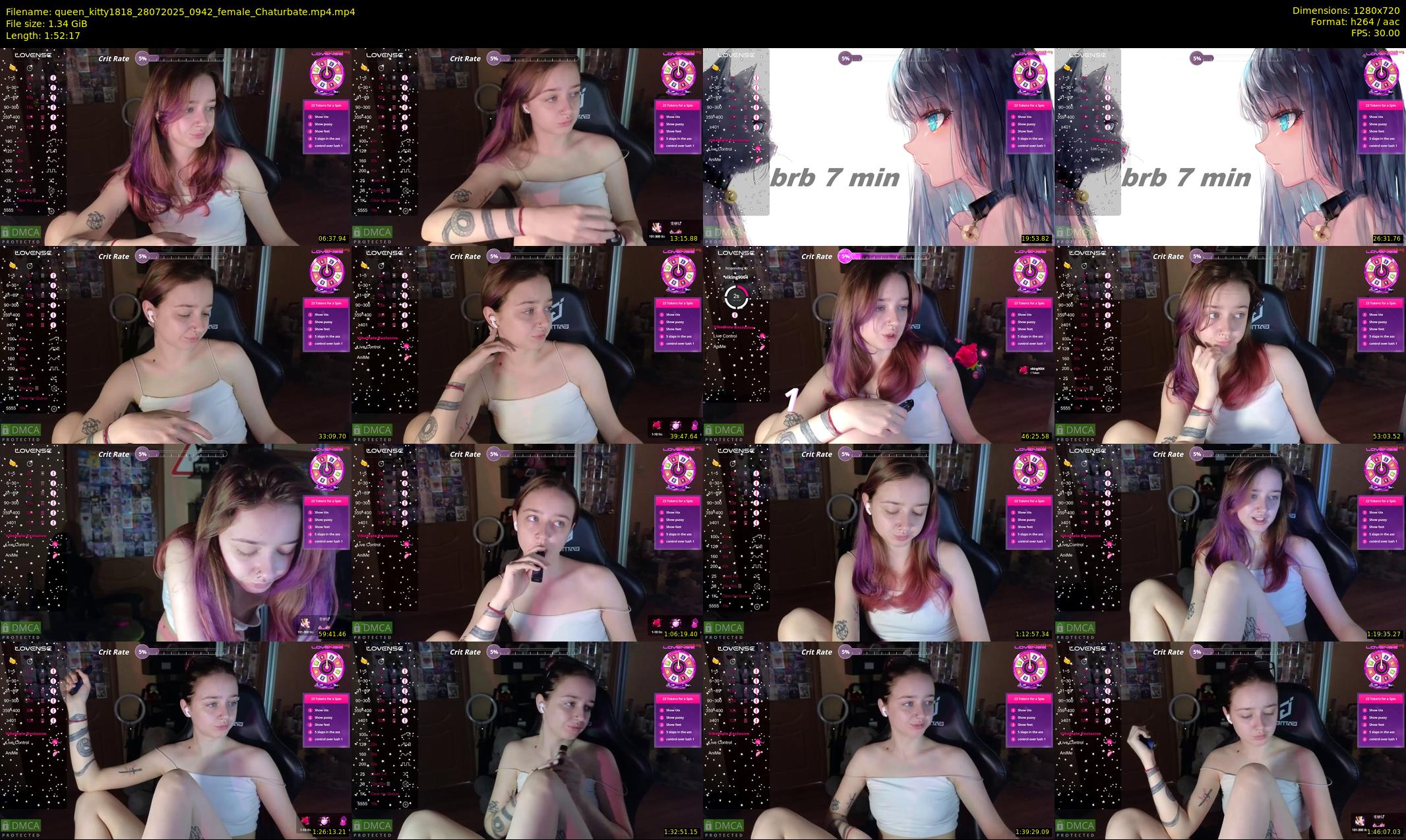queen_kitty1818 — 113 minute Chaturbate female cam show recording, 720p, Jul 28, 2025