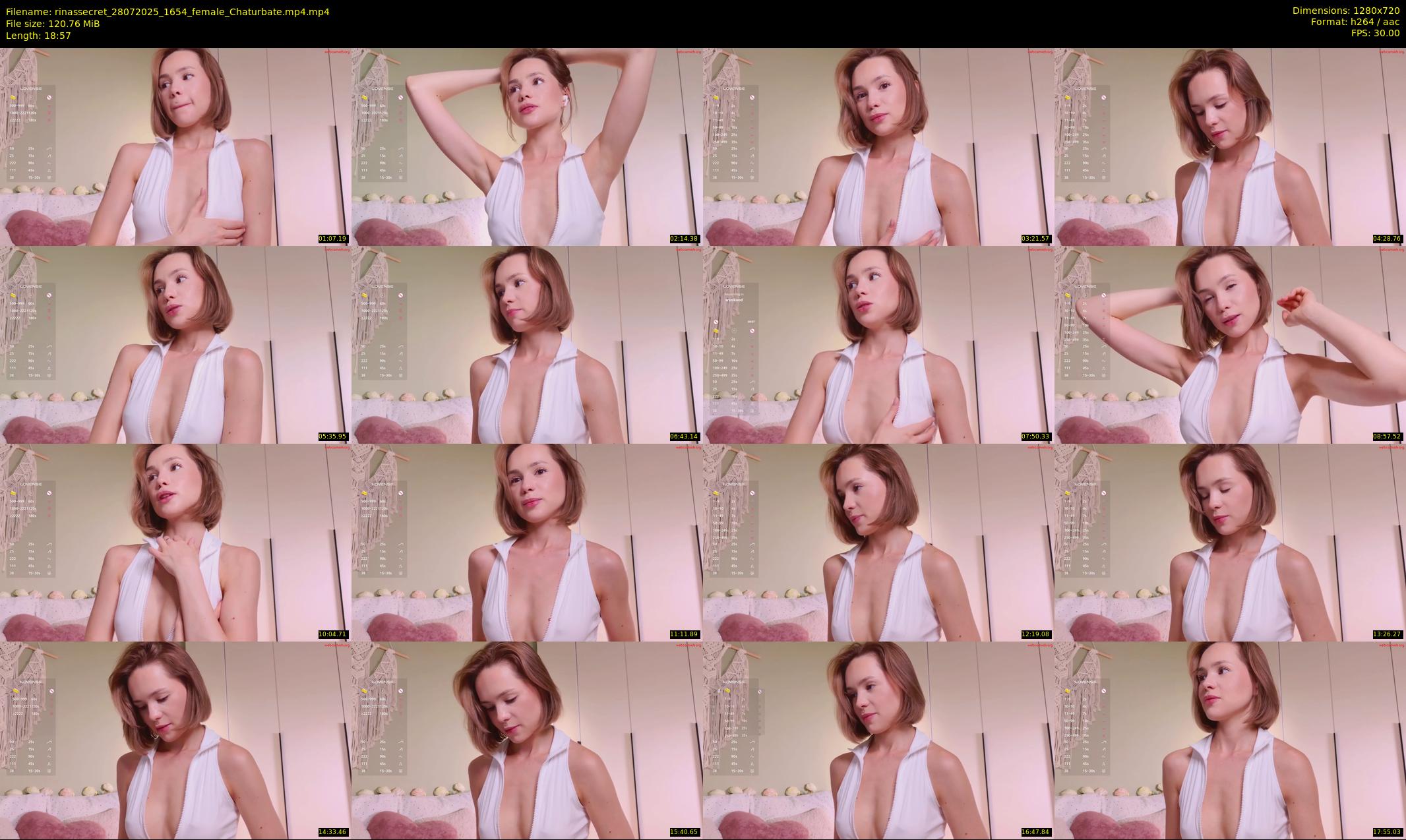rinassecret — 19 minute Chaturbate female cam show recording, 720p, Jul 28, 2025