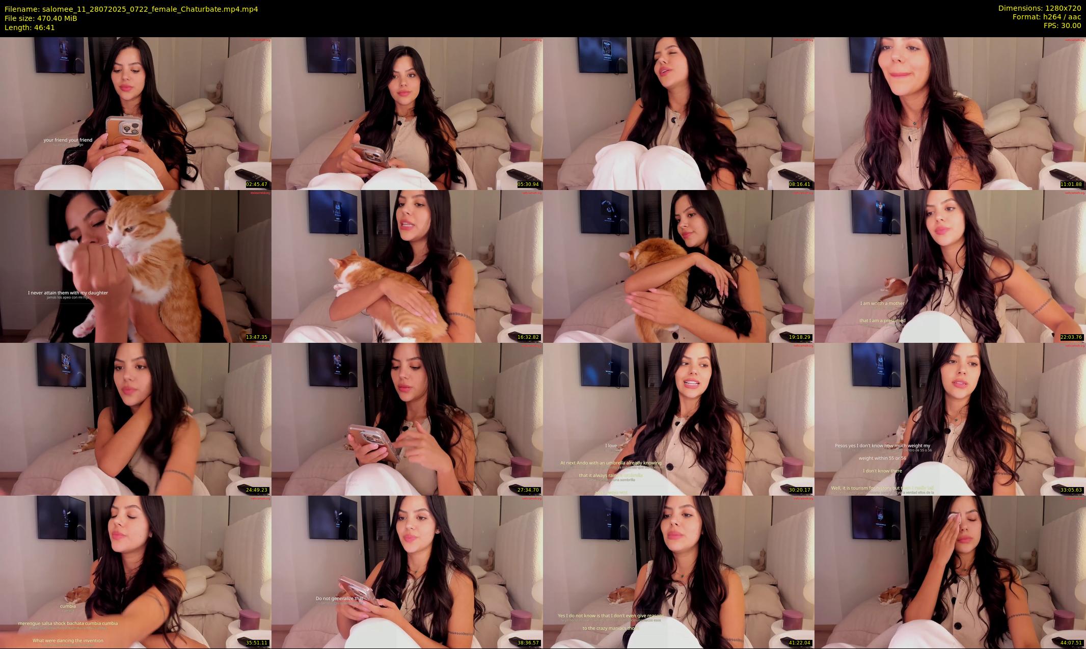 salomee_11 — 47 minute Chaturbate female cam show recording, 720p, Jul 28, 2025