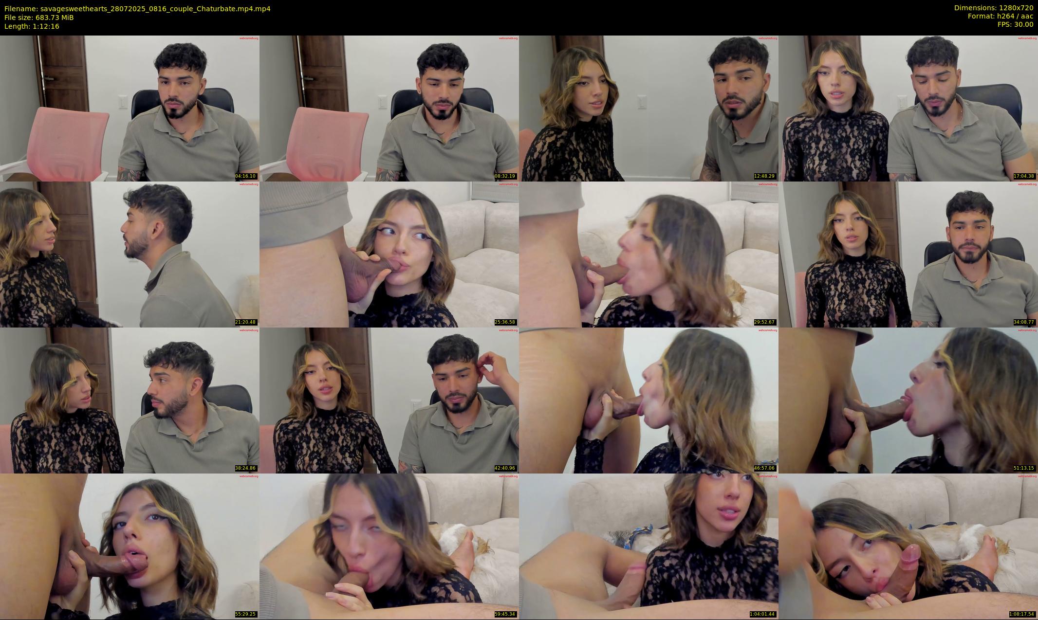 savagesweethearts — 73 minute Chaturbate couple cam show recording, 720p, Jul 28, 2025