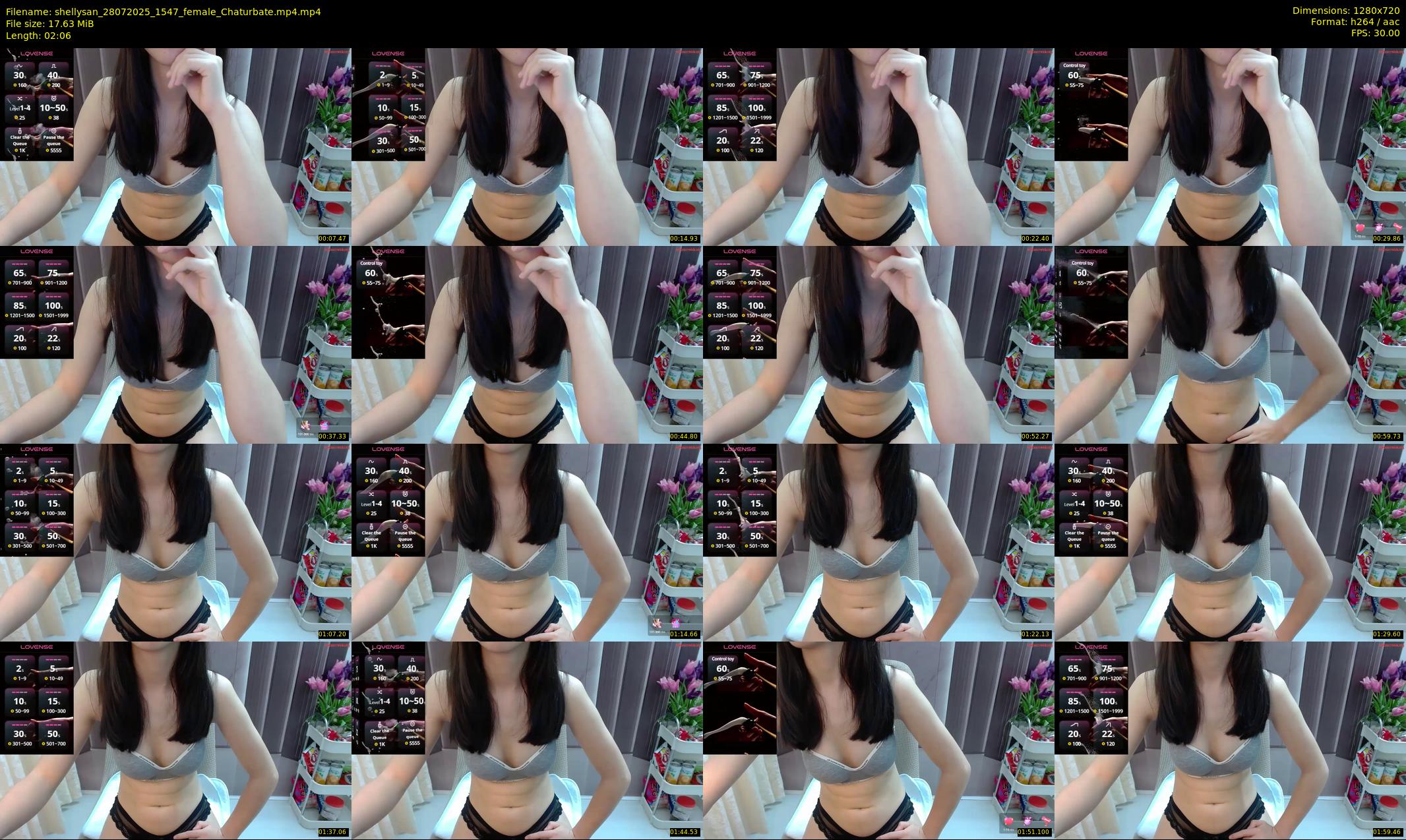 shellysan — 3 minute Chaturbate female cam show recording, 720p, Jul 28, 2025