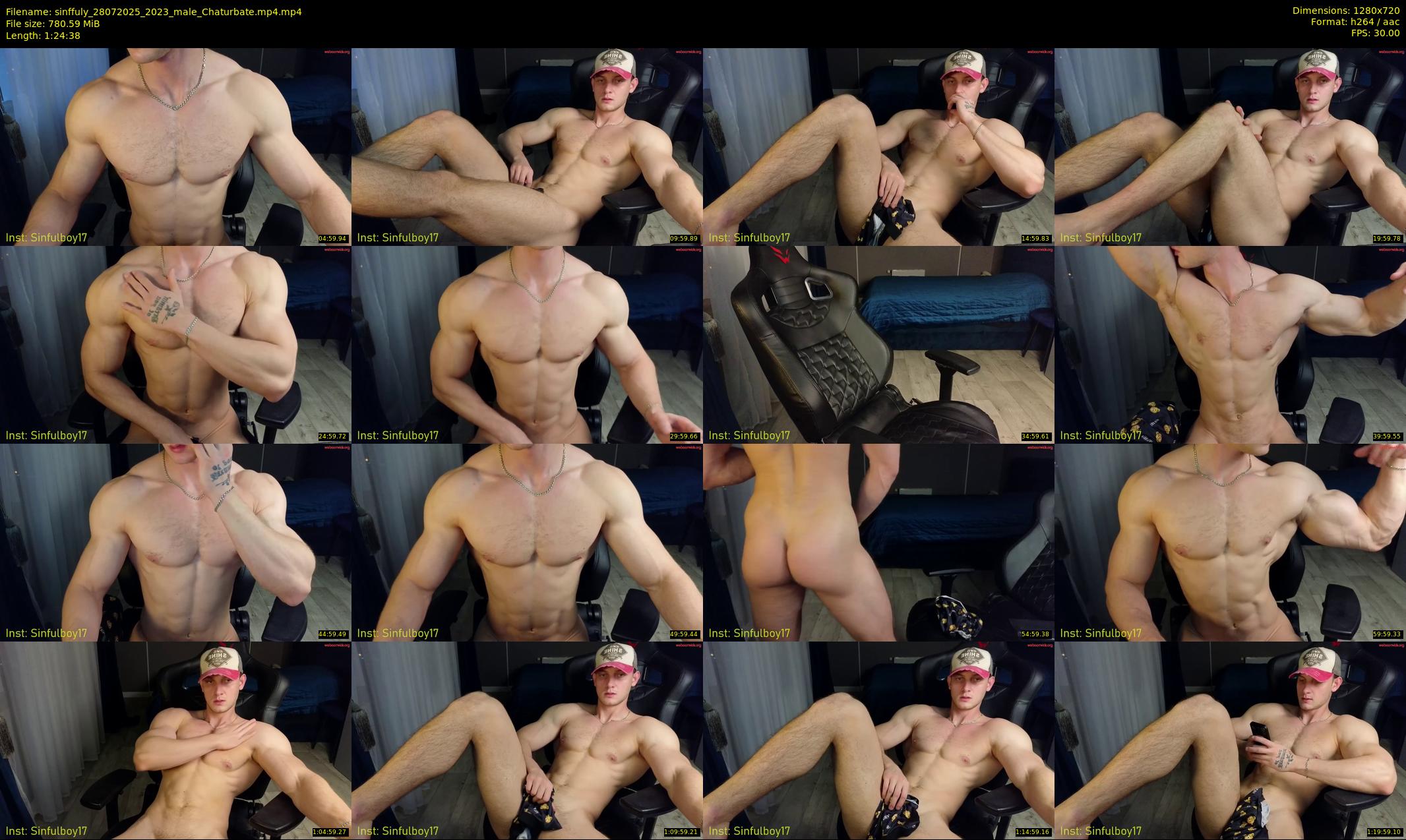sinffuly — 85 minute Chaturbate male cam show recording, 720p, Jul 28, 2025