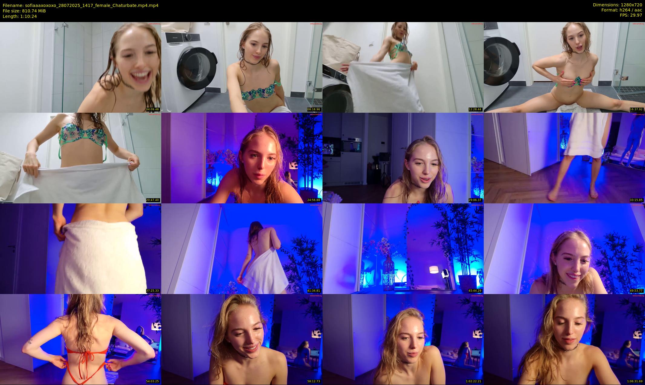 sofiaaaxoxoxo — 71 minute Chaturbate female cam show recording, 720p, Jul 28, 2025