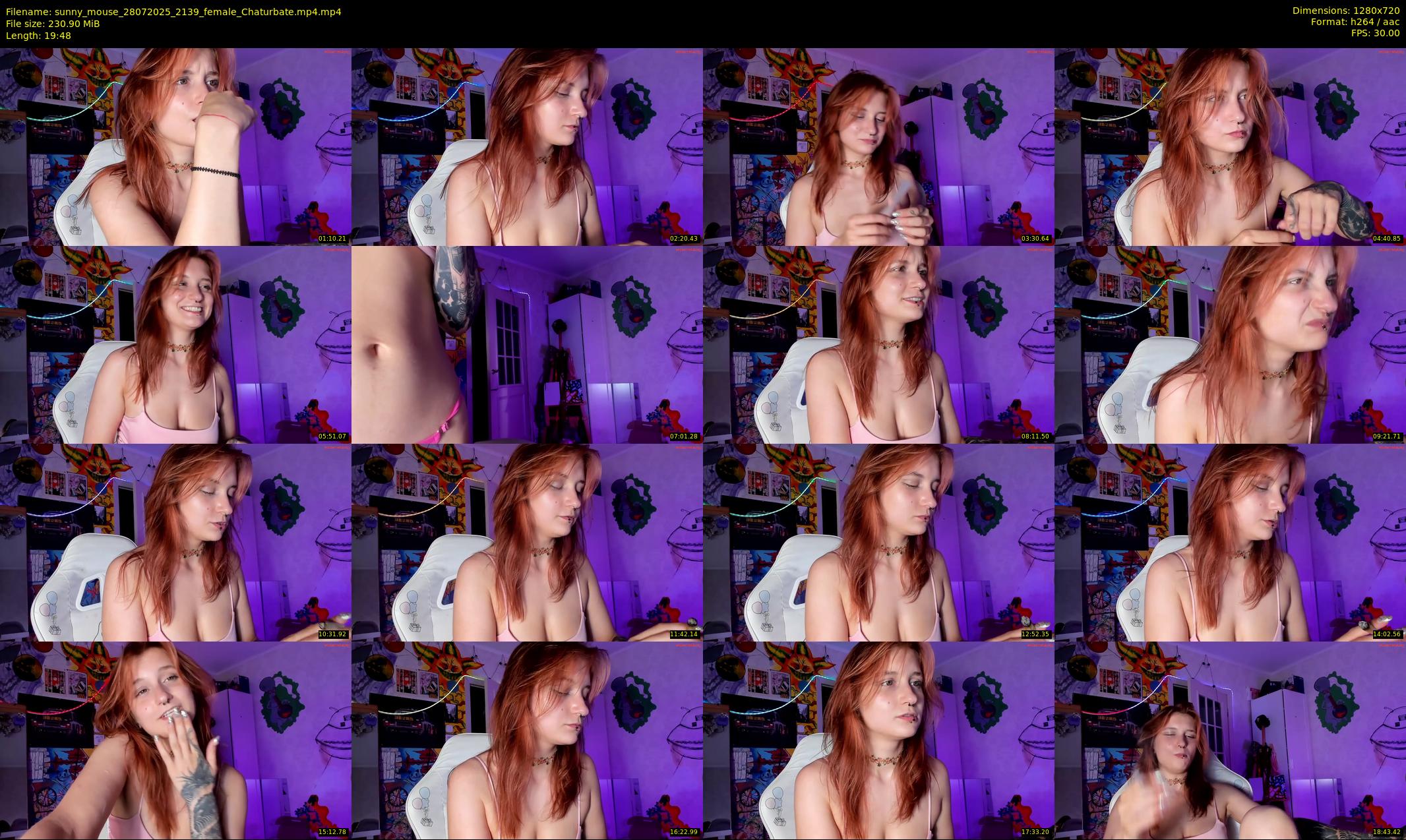 sunny_mouse — 20 minute Chaturbate female cam show recording, 720p, Jul 28, 2025