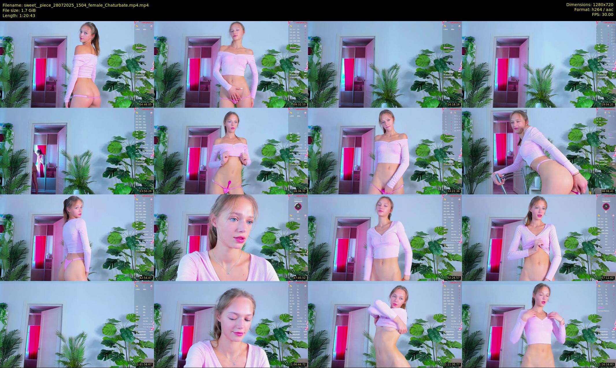 sweet__piece — 81 minute Chaturbate female cam show recording, 720p, Jul 28, 2025