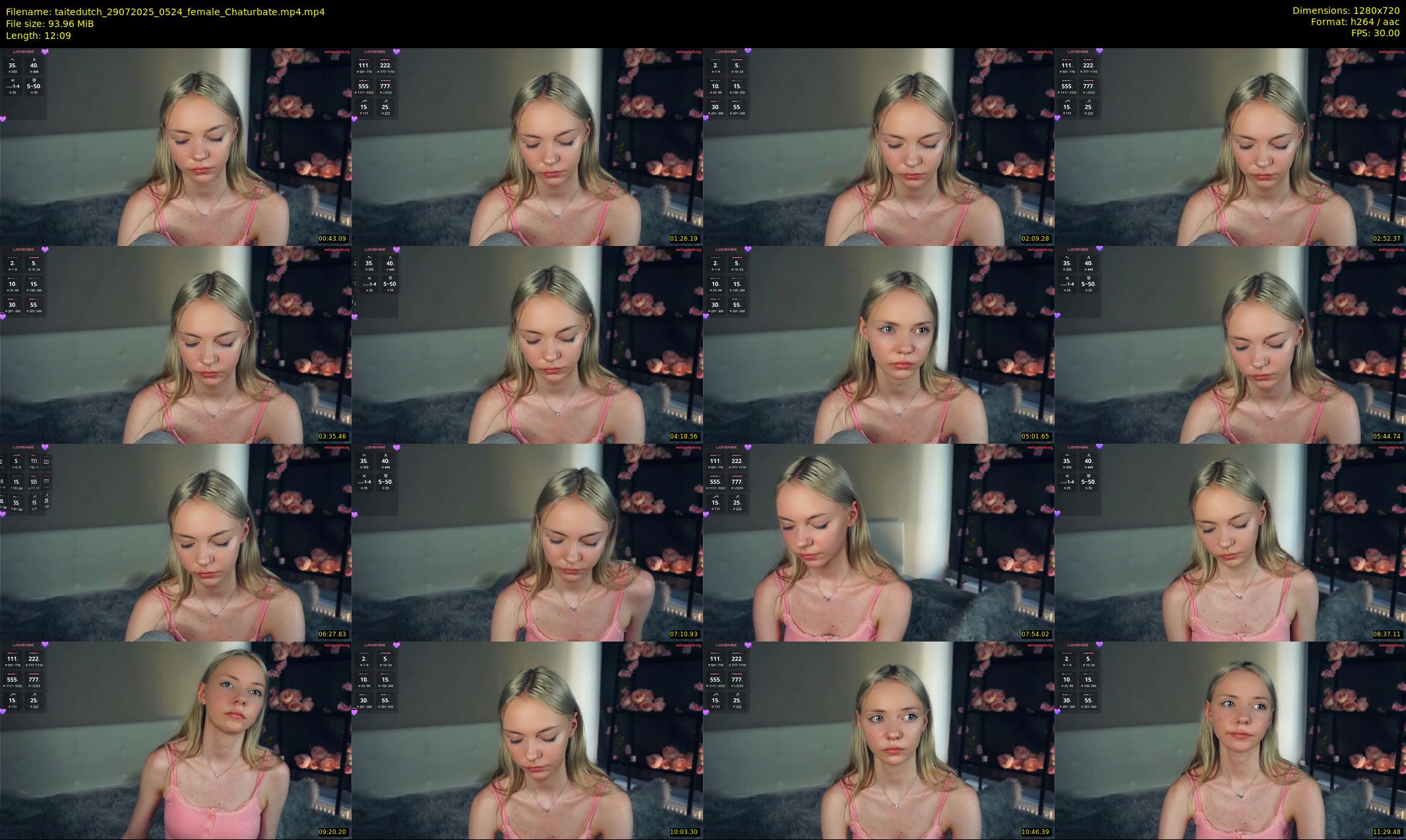 taitedutch — 13 minute Chaturbate female cam show recording, 720p, Jul 29, 2025