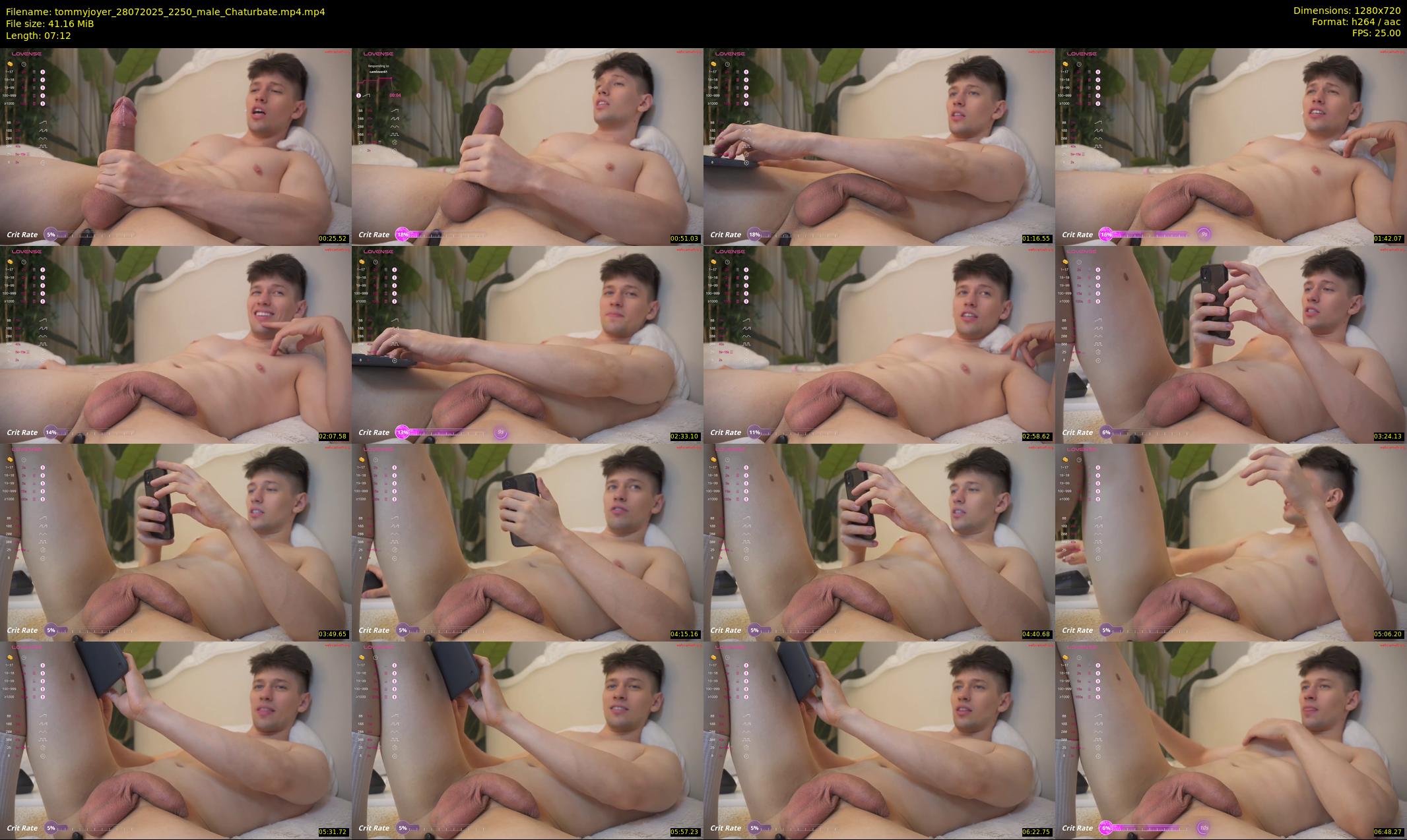 tommyjoyer — 8 minute Chaturbate male cam show recording, 720p, Jul 28, 2025