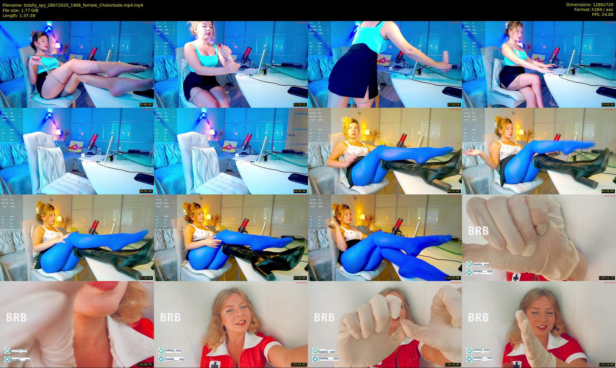 totally_spy — 98 minute Chaturbate female cam show recording, 720p, Jul 28, 2025