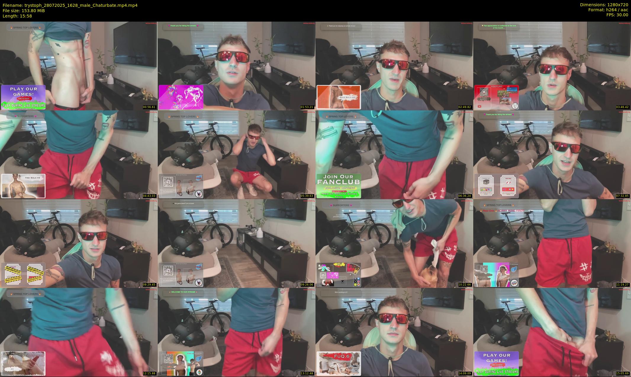 trystoph — 16 minute Chaturbate male cam show recording, 720p, Jul 28, 2025