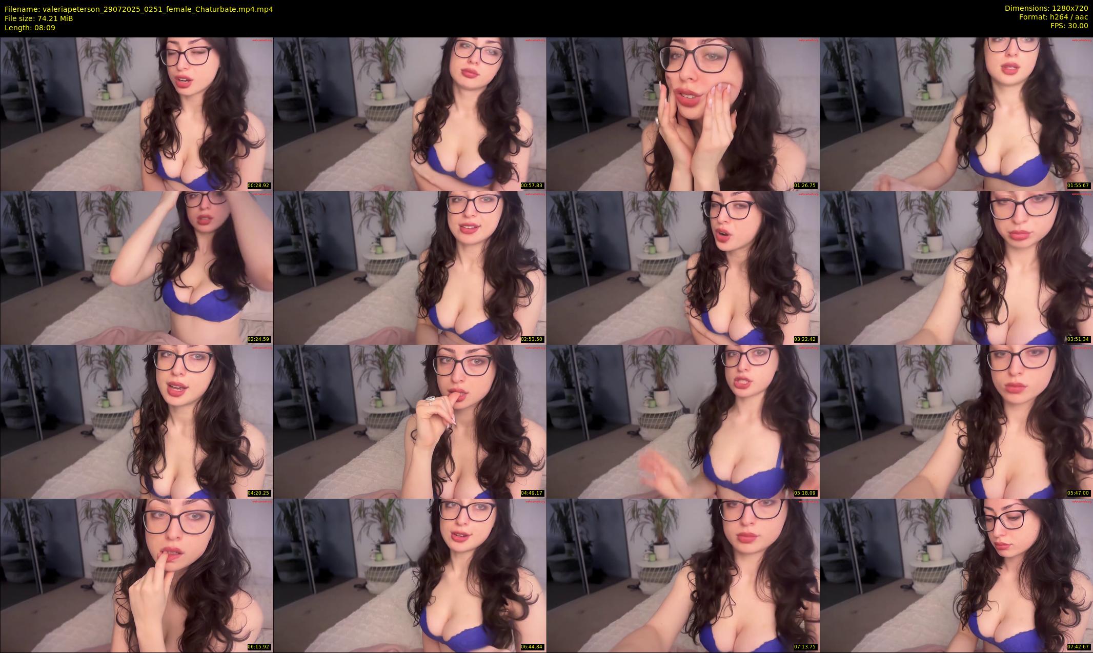 valeriapeterson — 9 minute Chaturbate female cam show recording, 720p, Jul 29, 2025