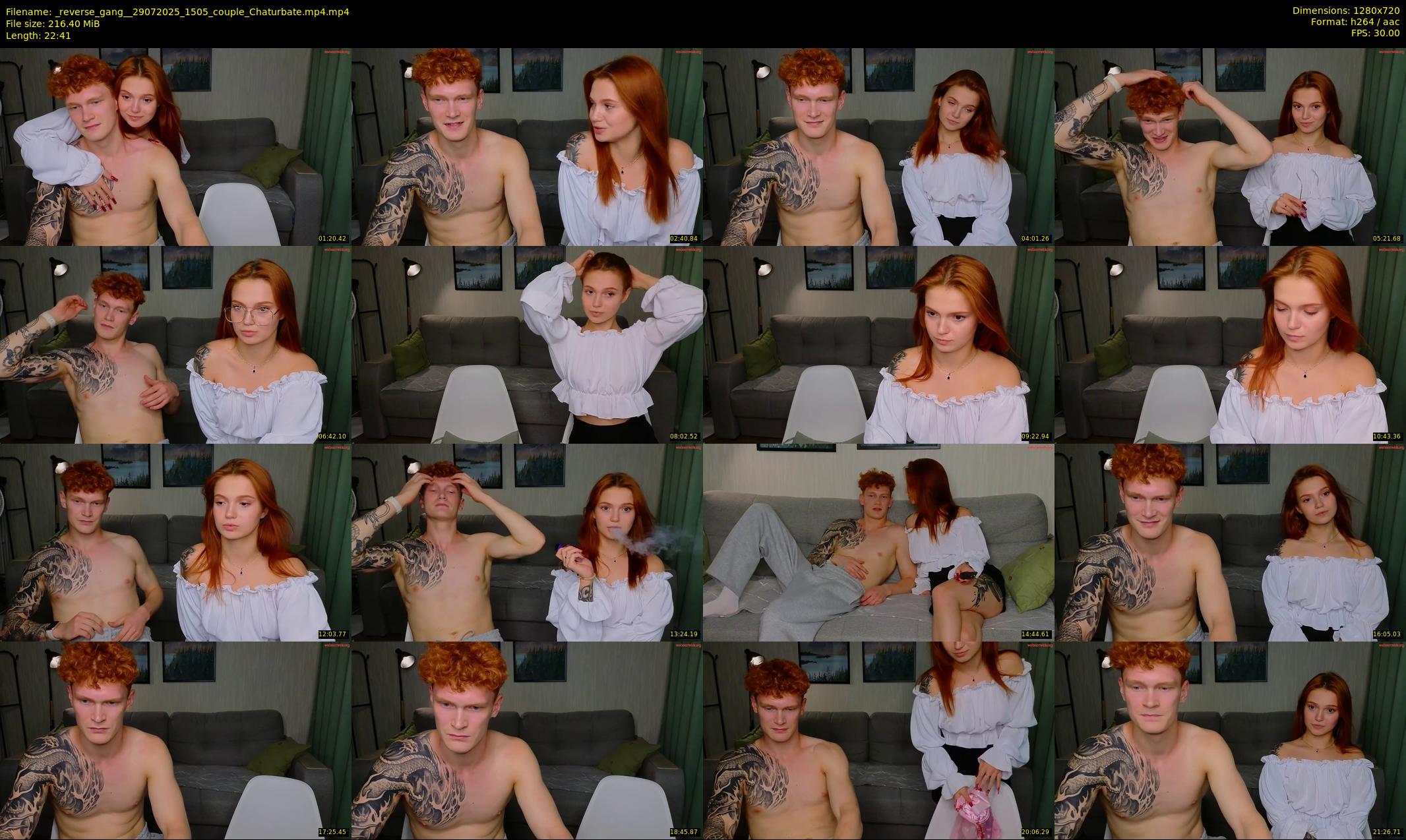 _reverse_gang_ — 23 minute Chaturbate couple cam show recording, 720p, Jul 29, 2025