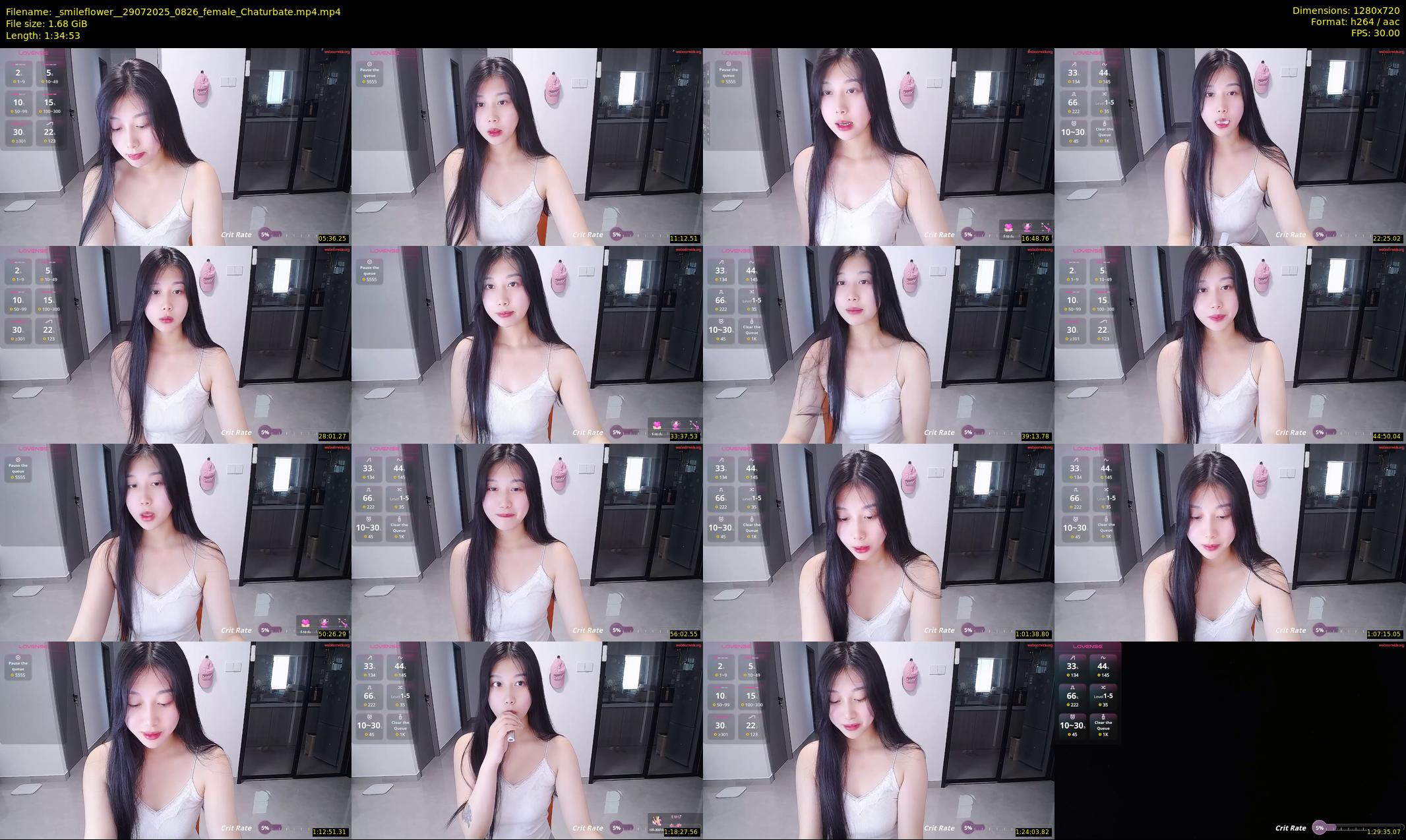 _smileflower_ — 95 minute Chaturbate female cam show recording, 720p, Jul 29, 2025