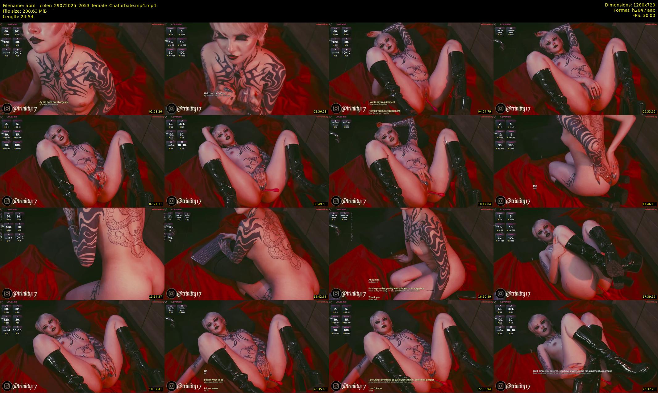 abril__colen — 25 minute Chaturbate female cam show recording, 720p, Jul 29, 2025