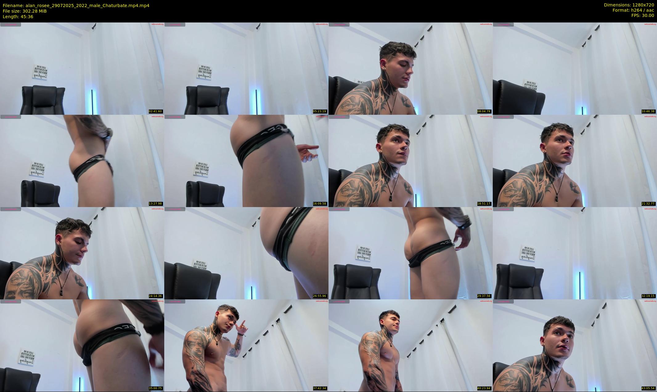 alan_rosee — 46 minute Chaturbate male cam show recording, 720p, Jul 29, 2025