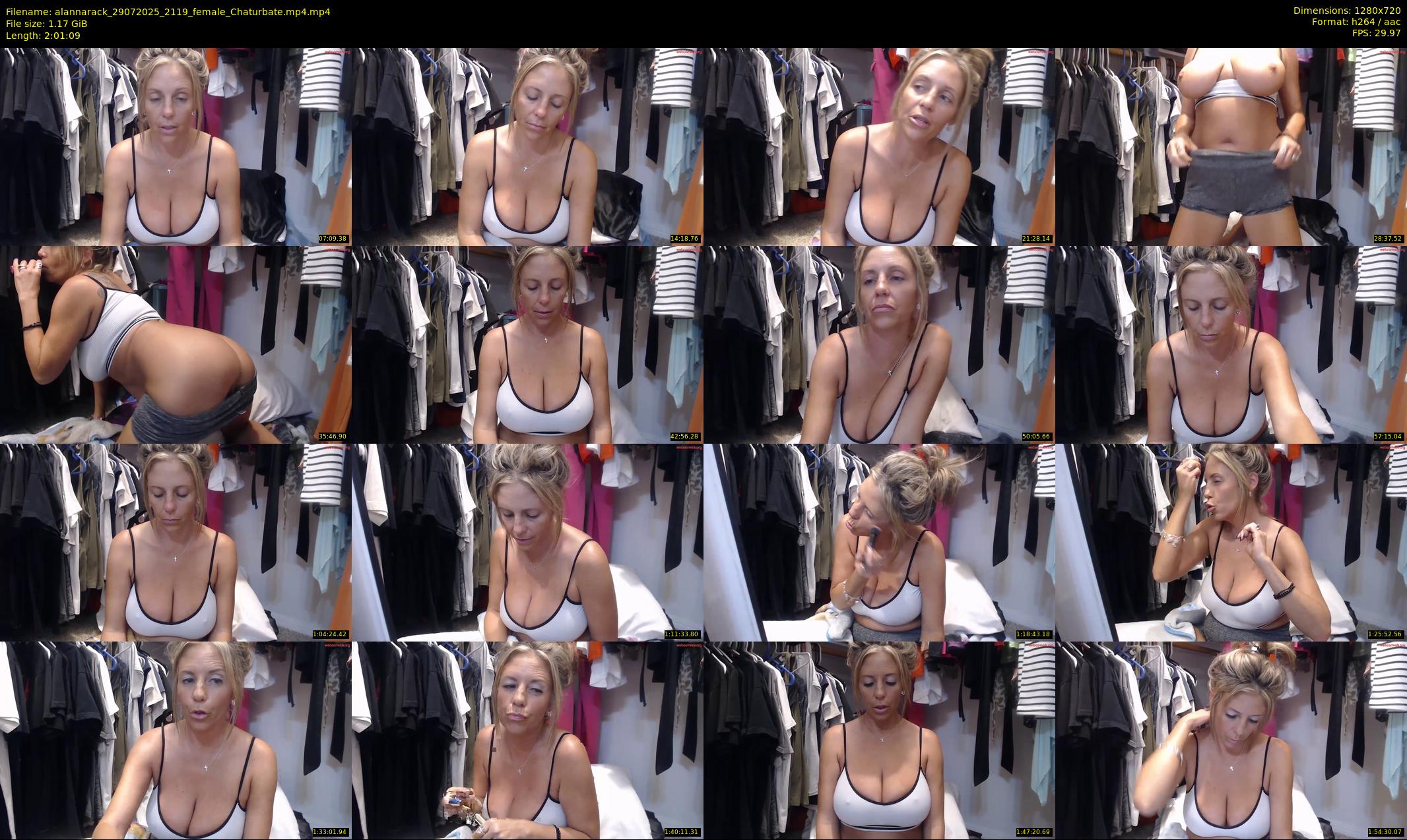 alannarack — 122 minute Chaturbate female cam show recording, 720p, Jul 29, 2025