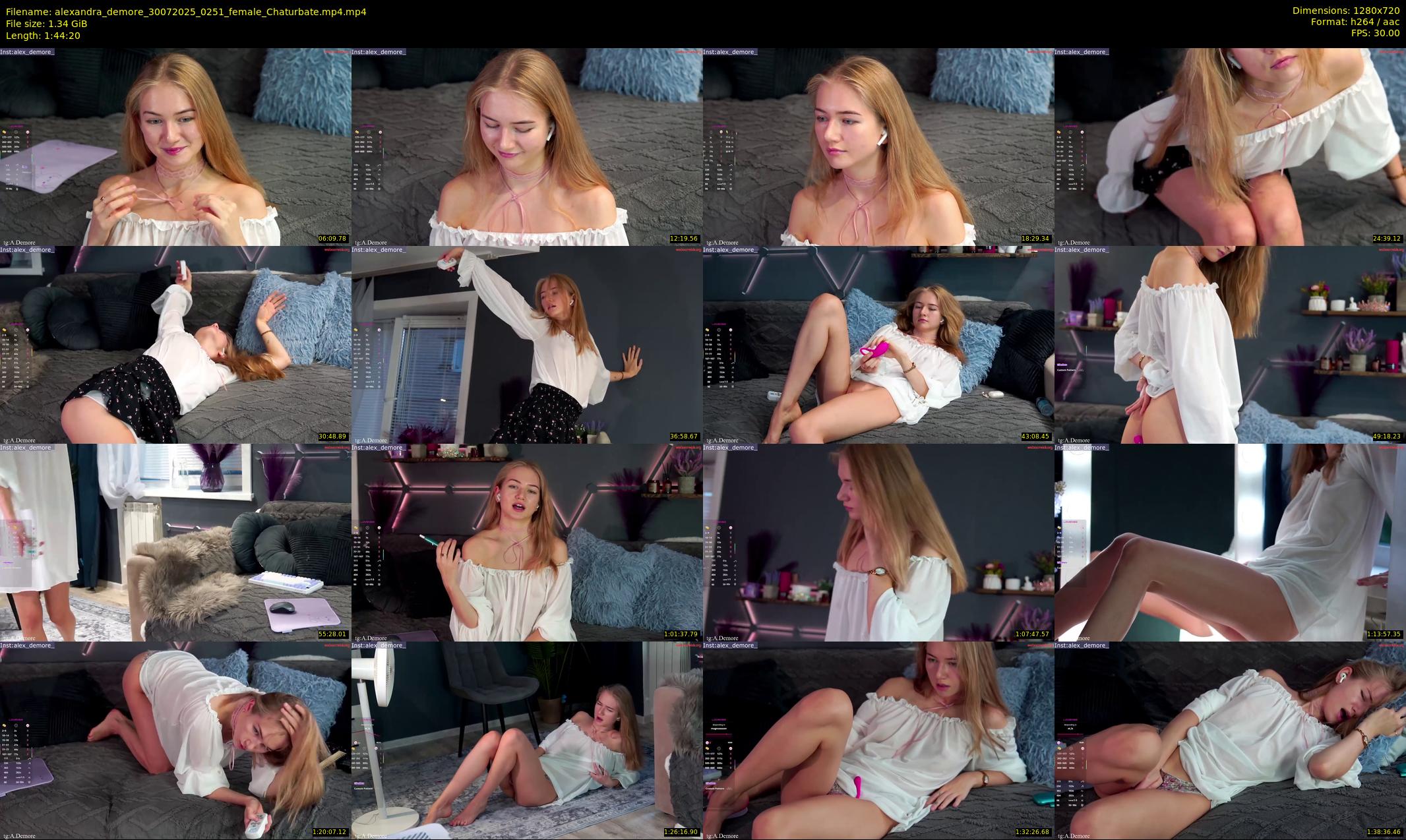 alexandra_demore — 105 minute Chaturbate female cam show recording, 720p, Jul 30, 2025