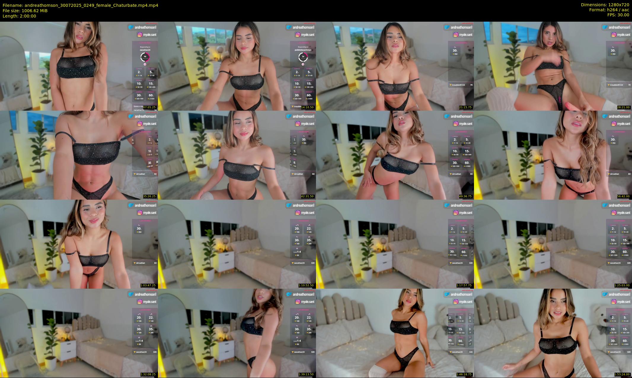 andreathomson — 120 minute Chaturbate female cam show recording, 720p, Jul 30, 2025