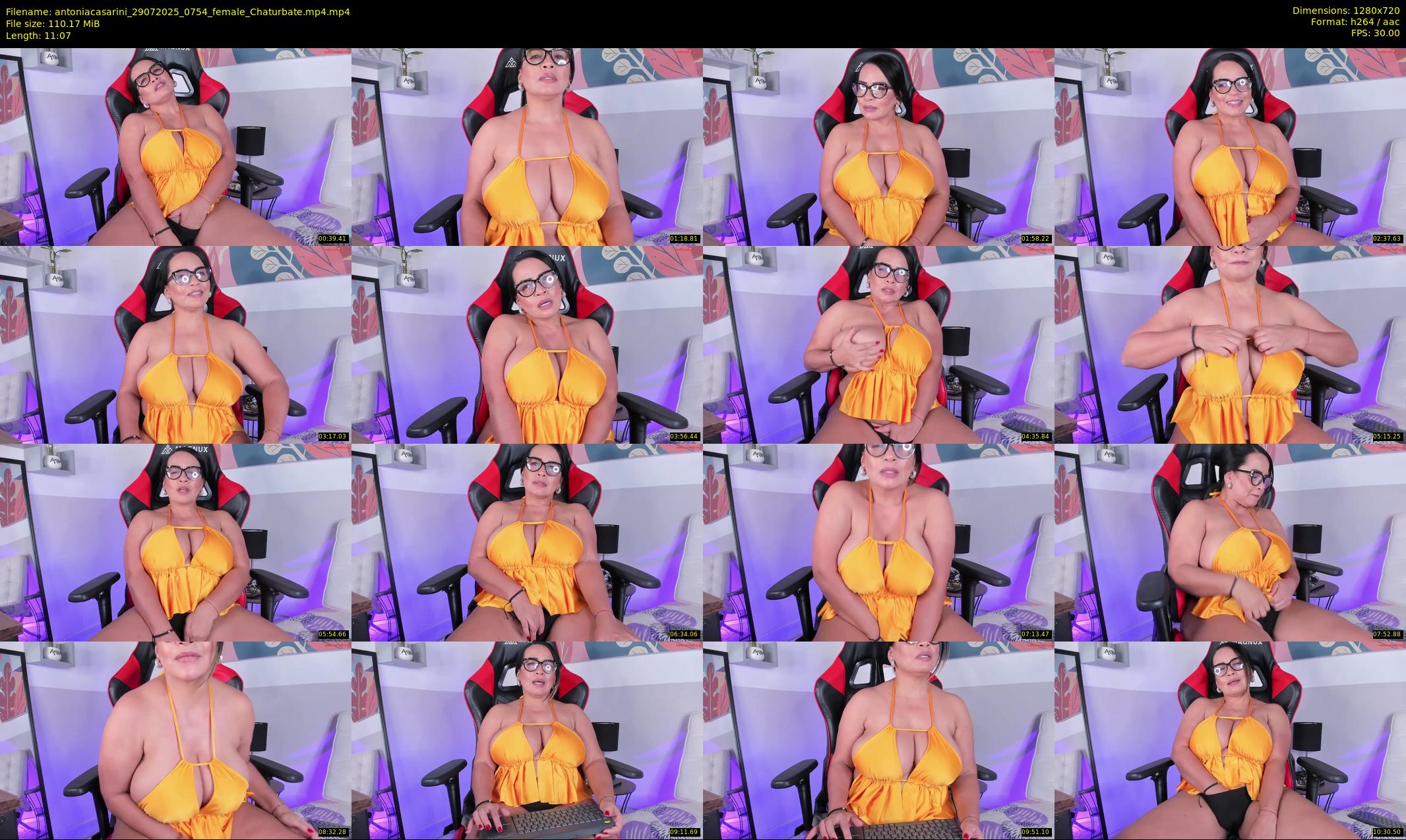 antoniacasarini — 12 minute Chaturbate female cam show recording, 720p, Jul 29, 2025