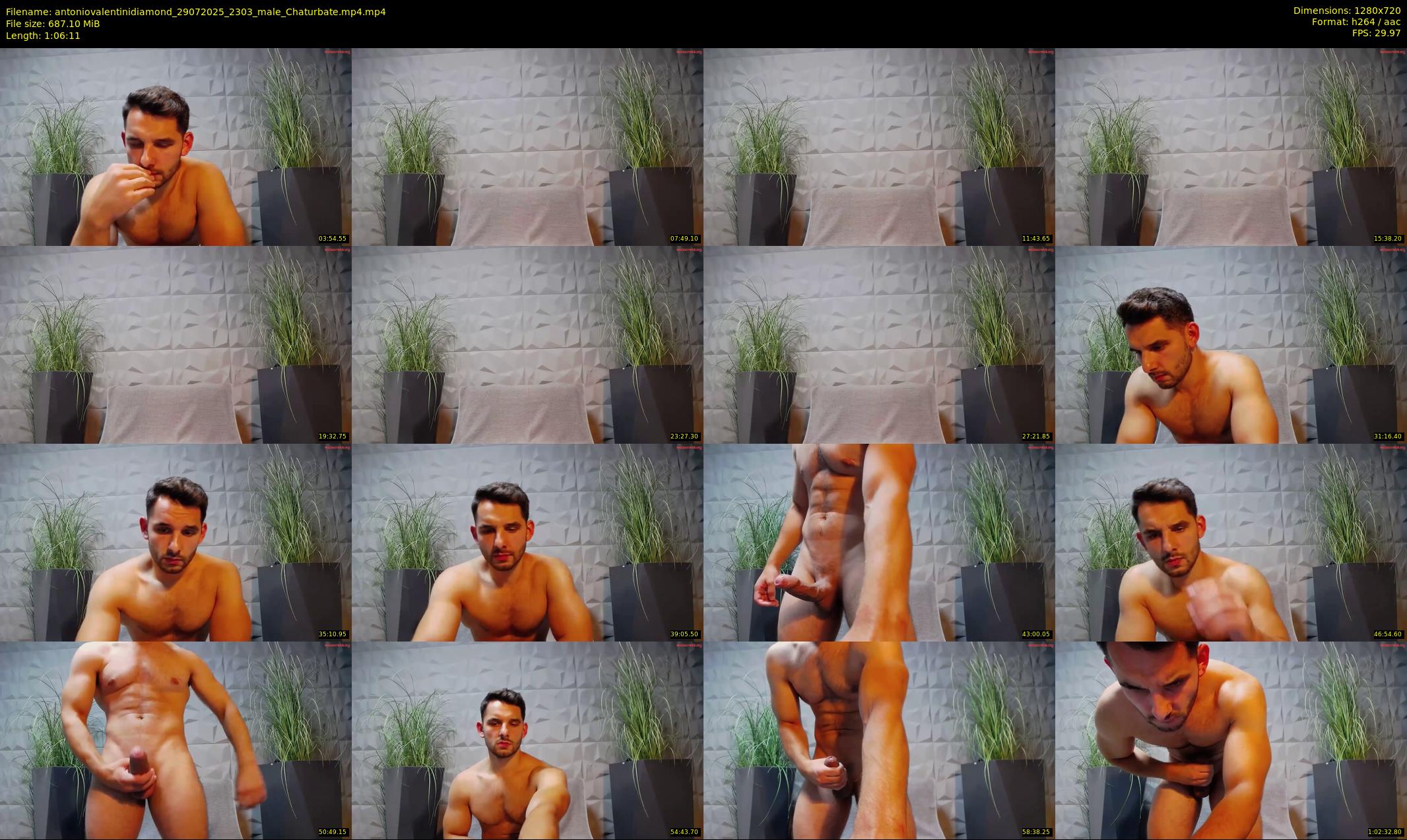 antoniovalentinidiamond — 67 minute Chaturbate male cam show recording, 720p, Jul 29, 2025