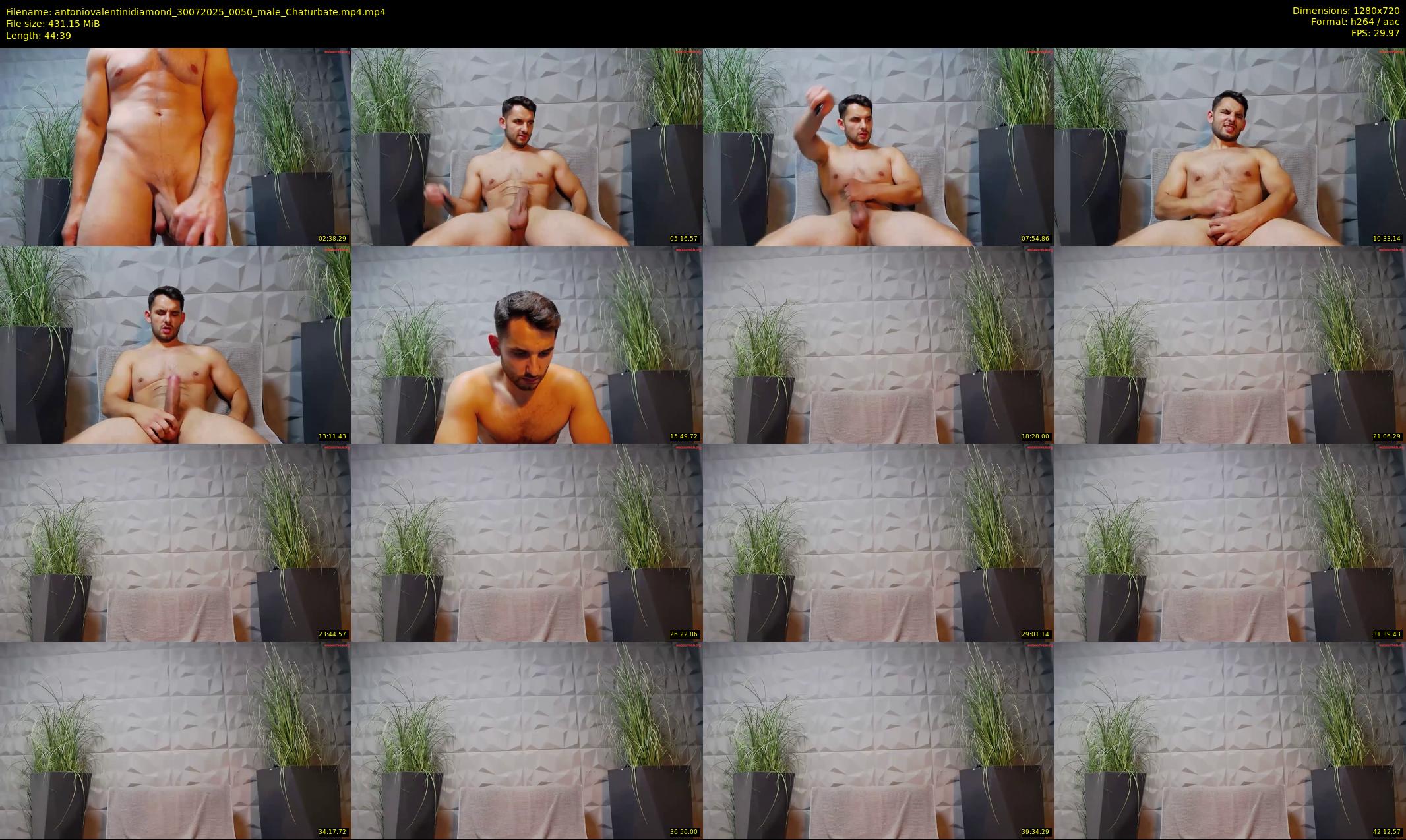 antoniovalentinidiamond — 45 minute Chaturbate male cam show recording, 720p, Jul 30, 2025