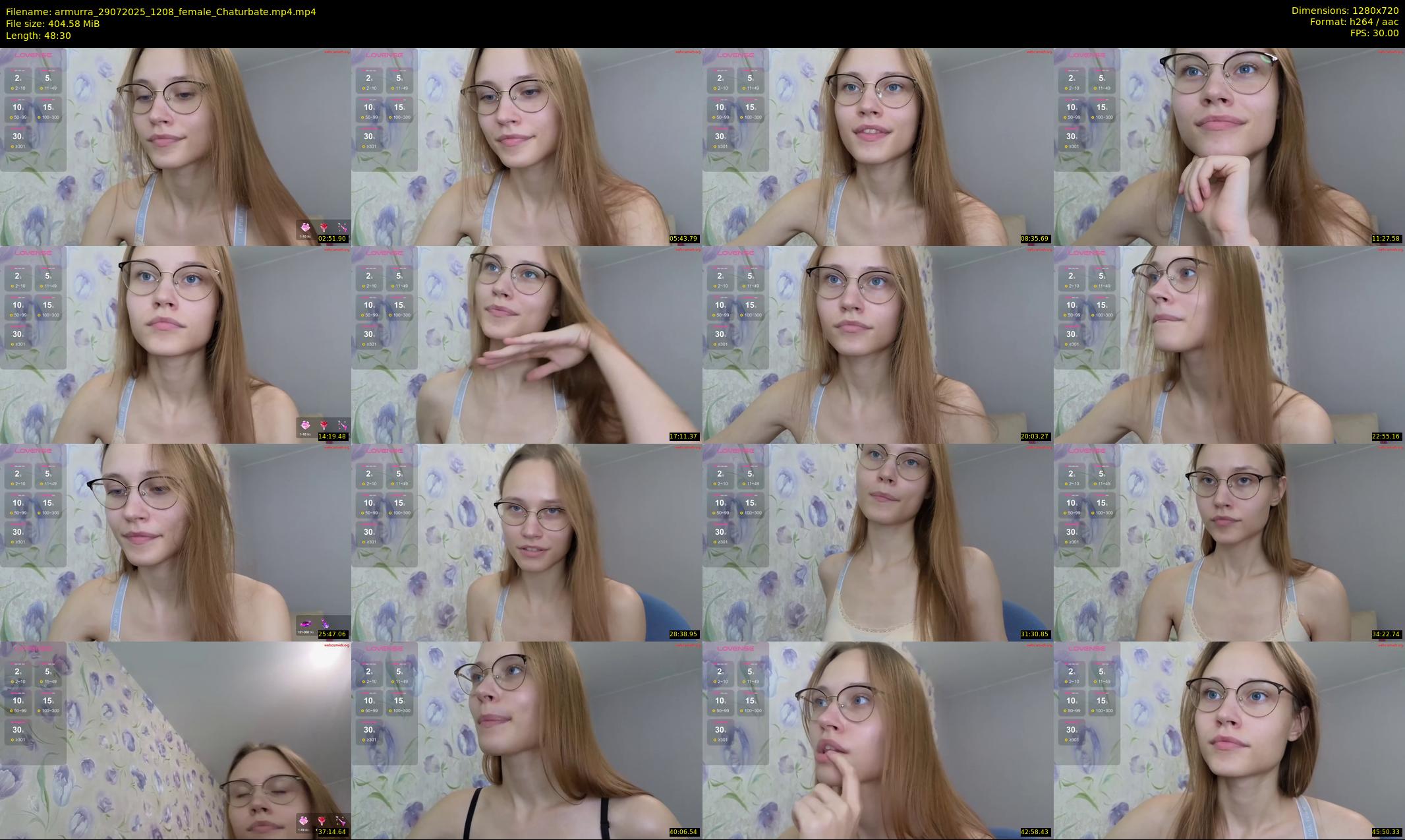 armurra — 49 minute Chaturbate female cam show recording, 720p, Jul 29, 2025
