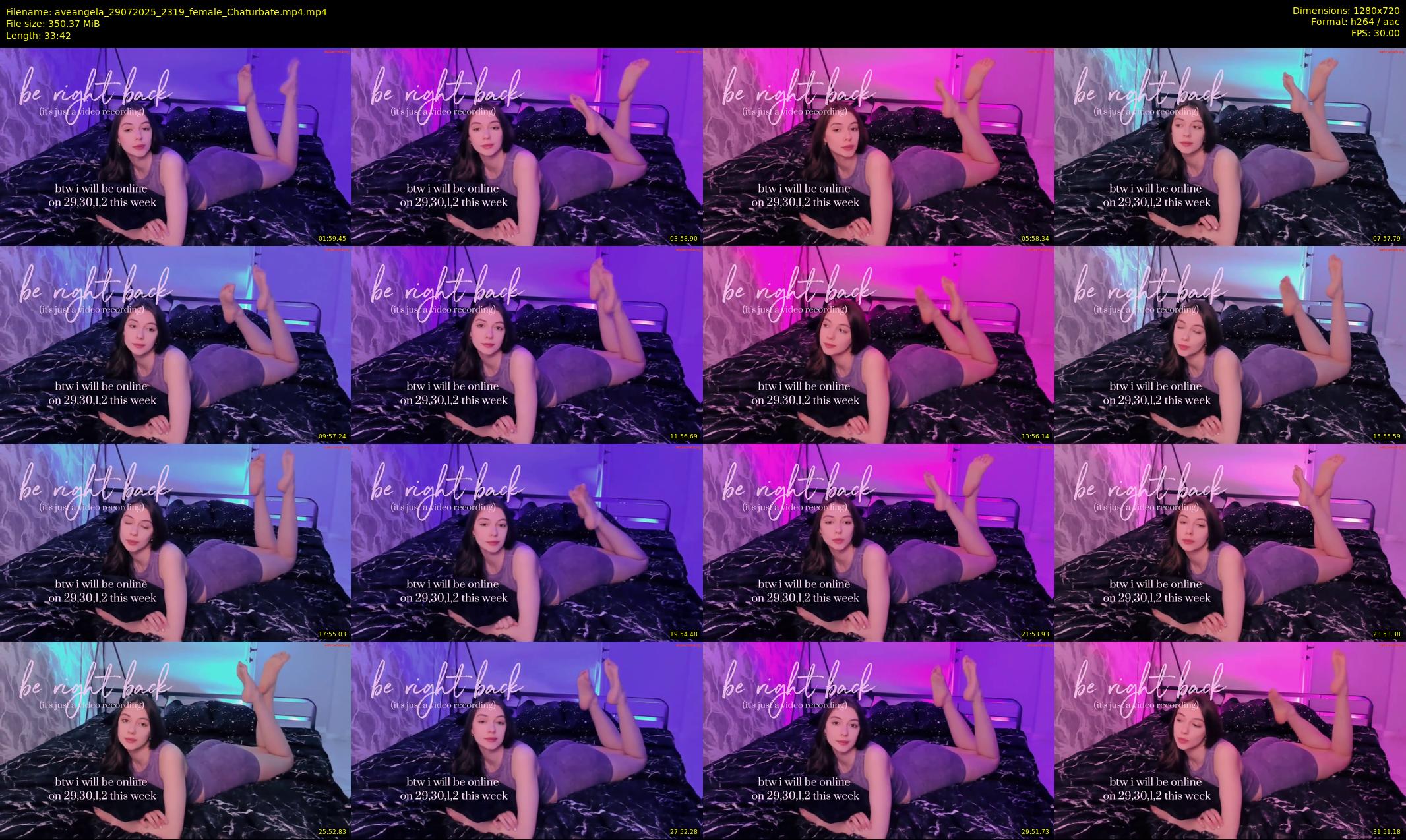 aveangela — 34 minute Chaturbate couple cam show recording, 720p, Jul 29, 2025