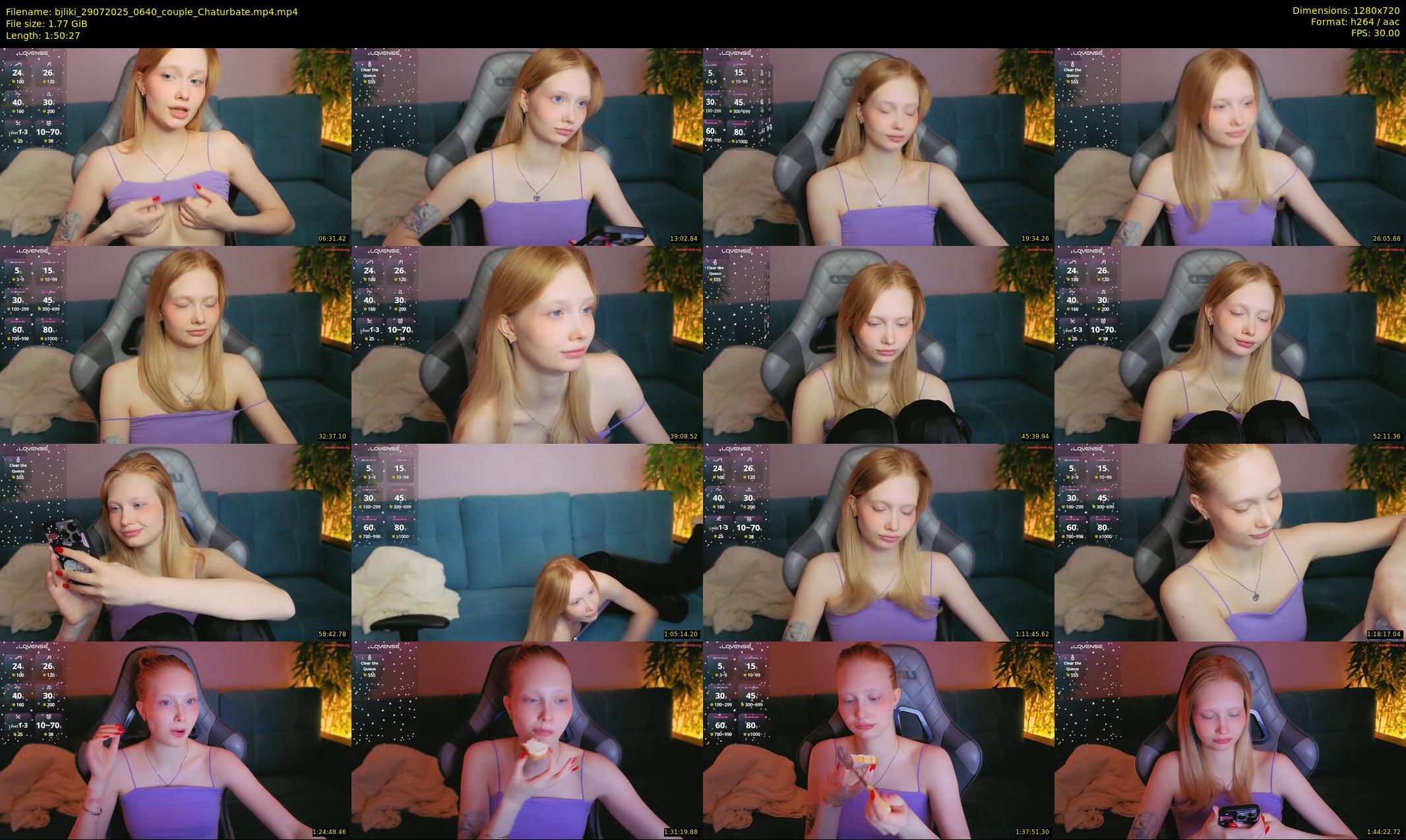 bjliki — 111 minute Chaturbate couple cam show recording, 720p, Jul 29, 2025