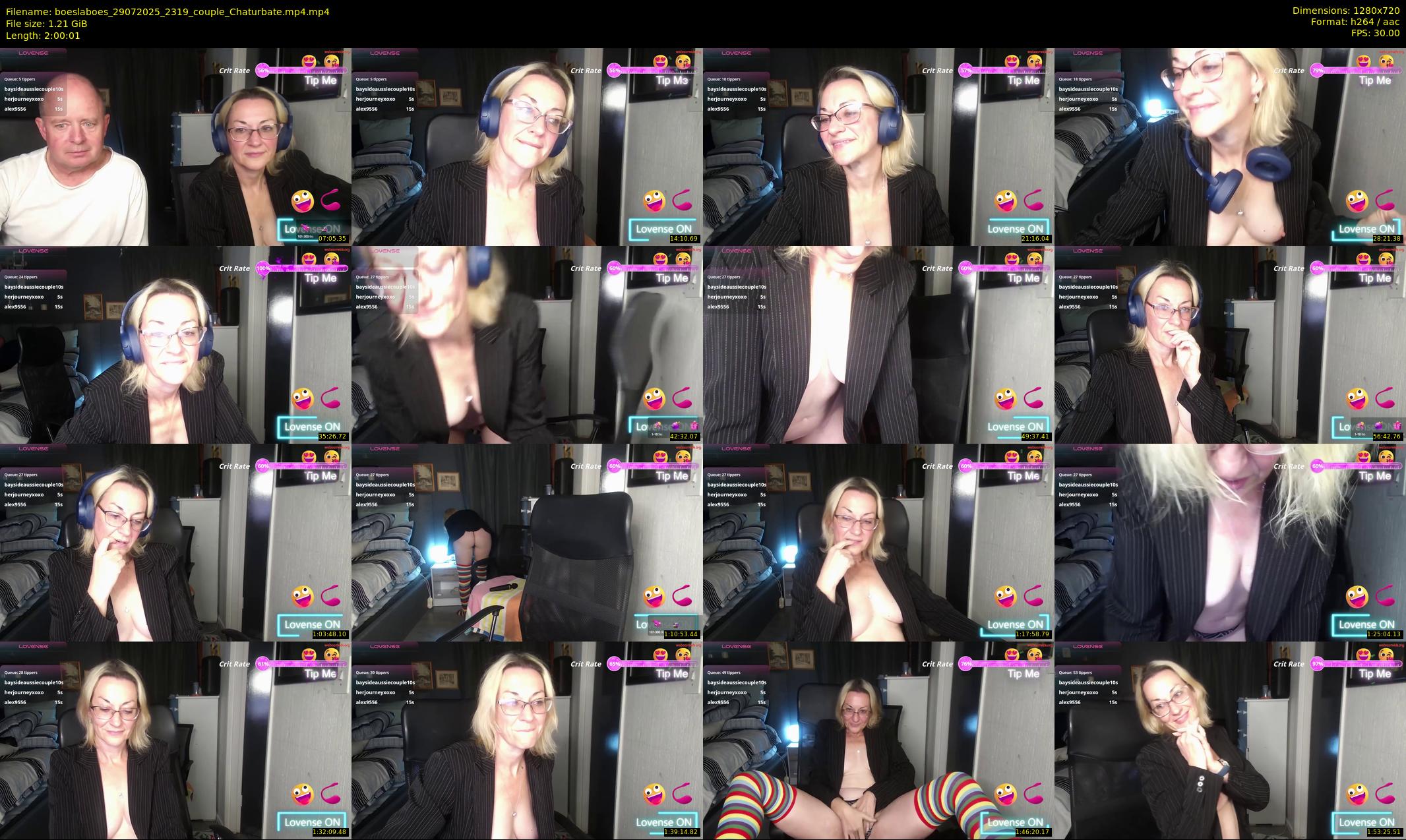 boeslaboes — 121 minute Chaturbate couple cam show recording, 720p, Jul 29, 2025