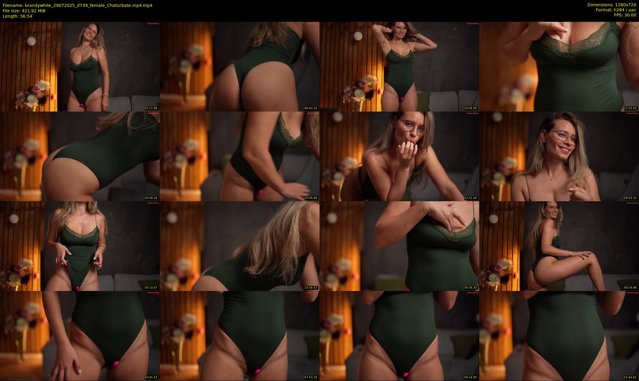 brandywhite — 57 minute Chaturbate female cam show recording, 720p, Jul 29, 2025
