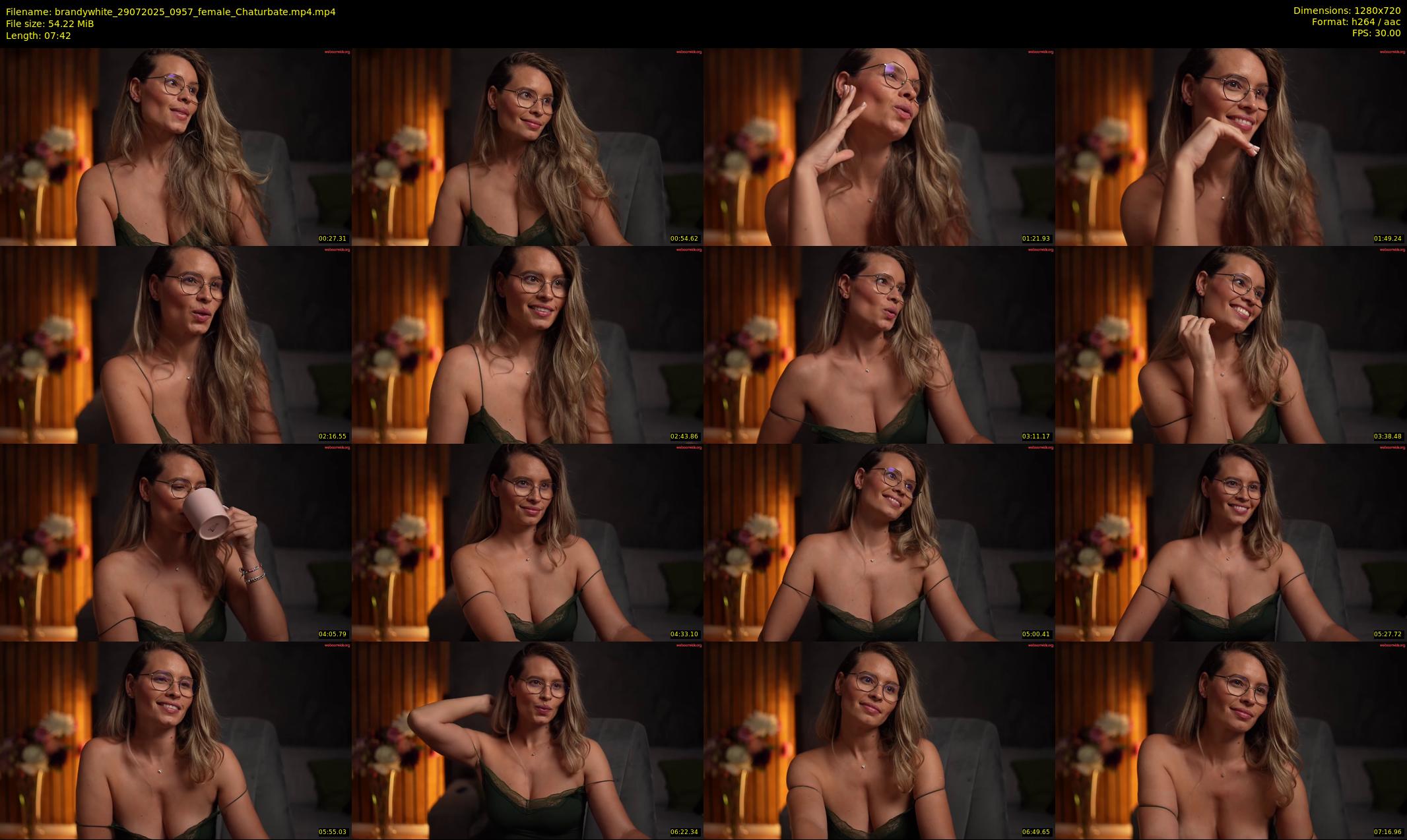 brandywhite — 8 minute Chaturbate female cam show recording, 720p, Jul 29, 2025