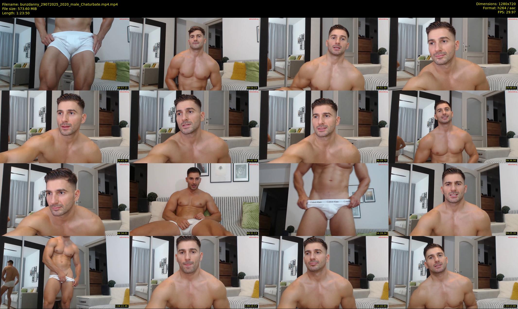 bunzdanny — 84 minute Chaturbate male cam show recording, 720p, Jul 29, 2025