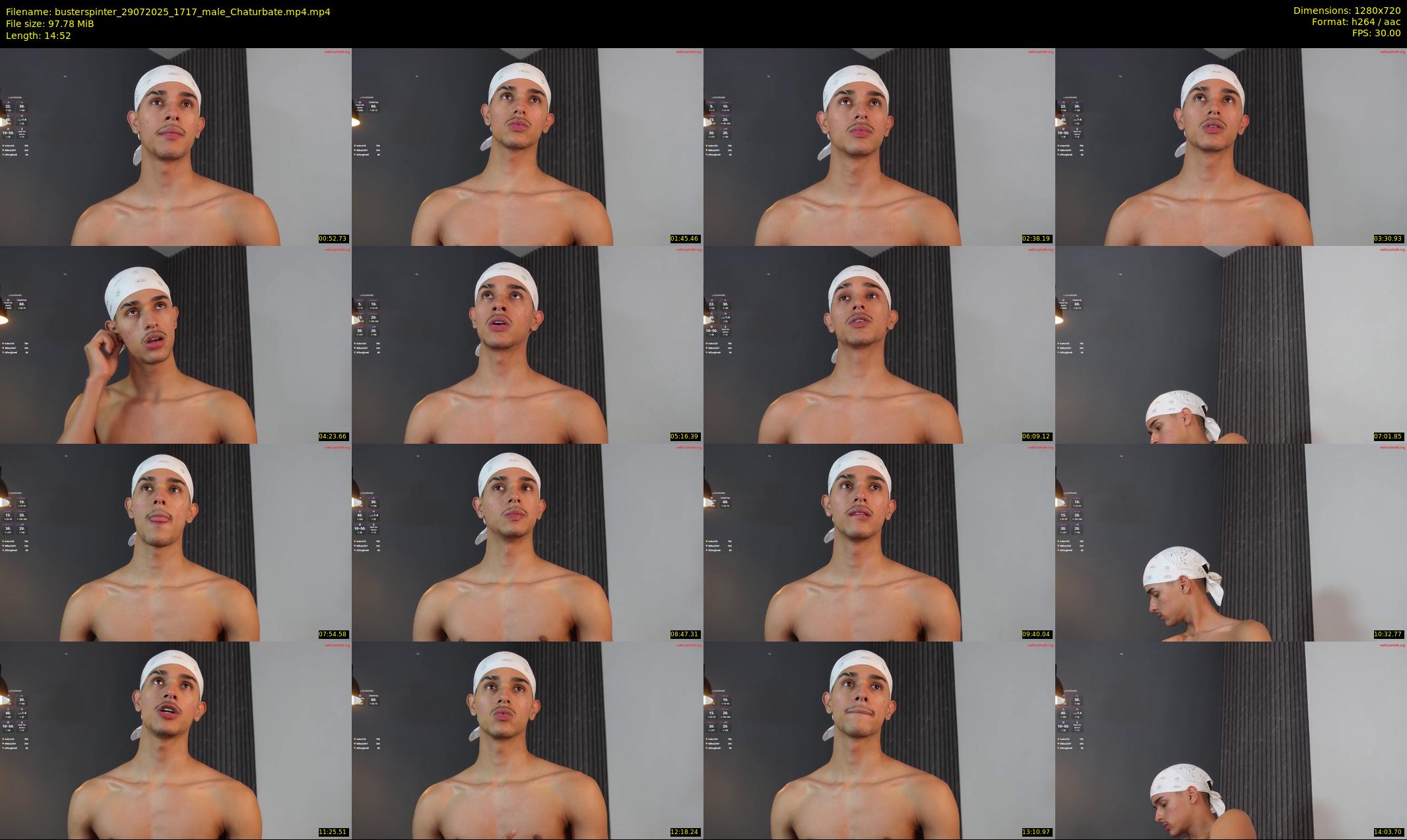 busterspinter — 15 minute Chaturbate male cam show recording, 720p, Jul 29, 2025