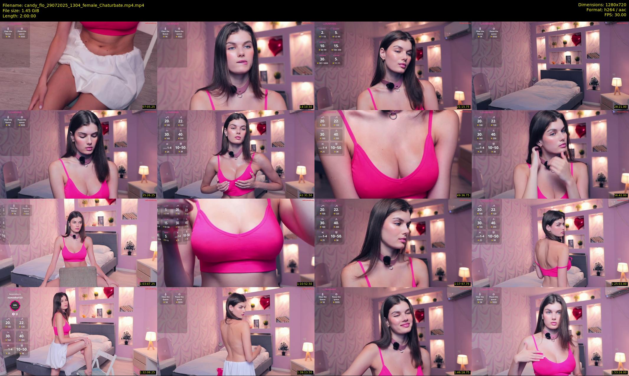 candy_flo — 120 minute Chaturbate female cam show recording, 720p, Jul 29, 2025