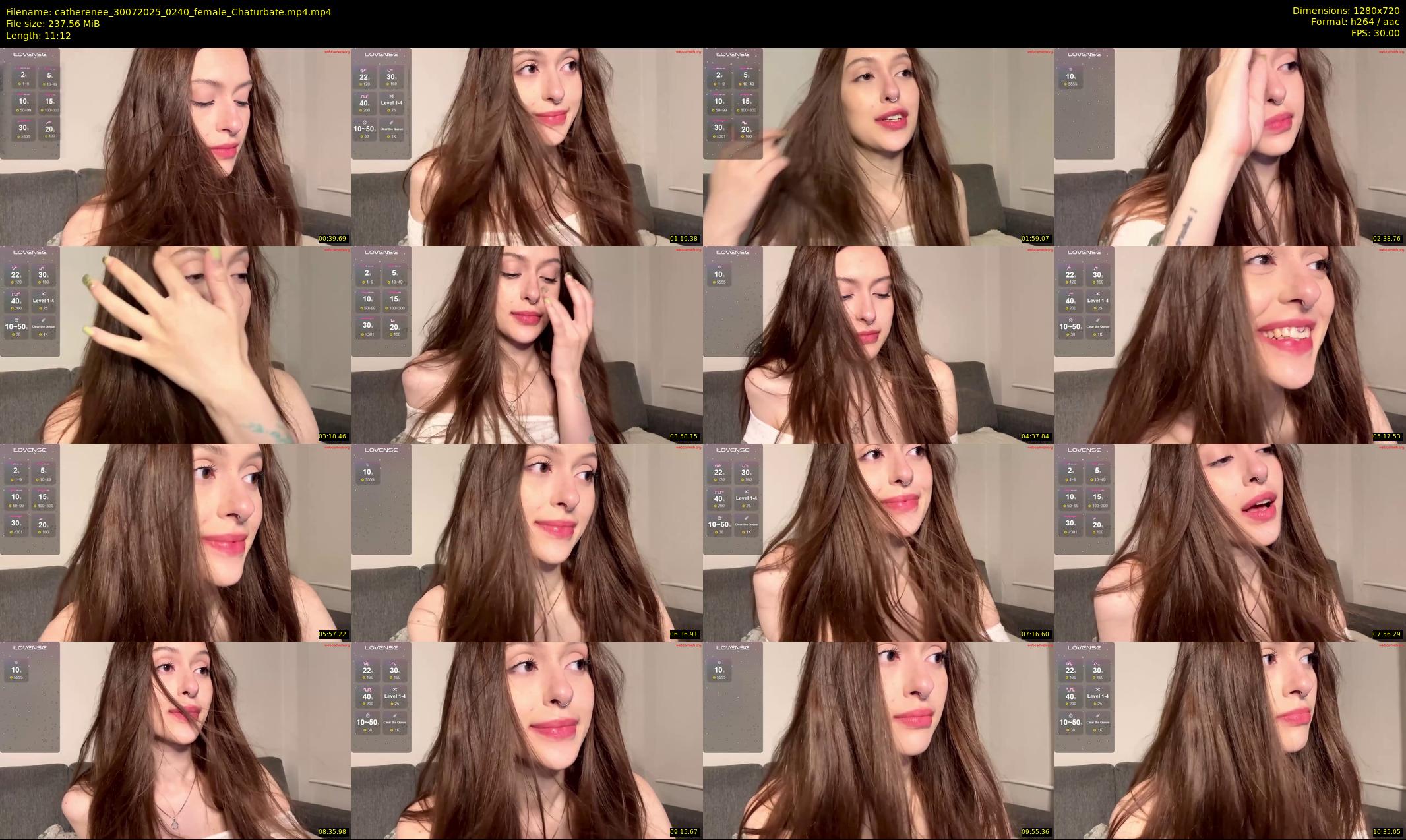 catherenee — 12 minute Chaturbate female cam show recording, 720p, Jul 30, 2025