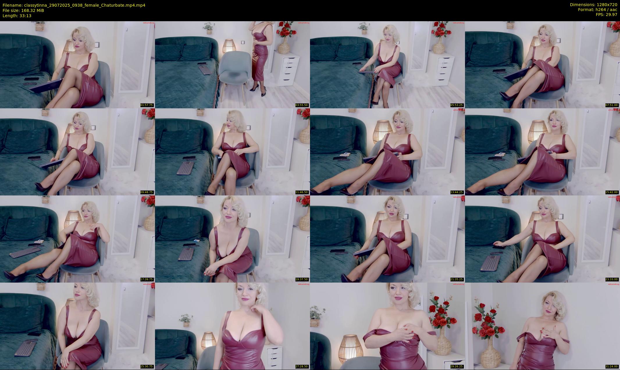 classytinna — 34 minute Chaturbate female cam show recording, 720p, Jul 29, 2025