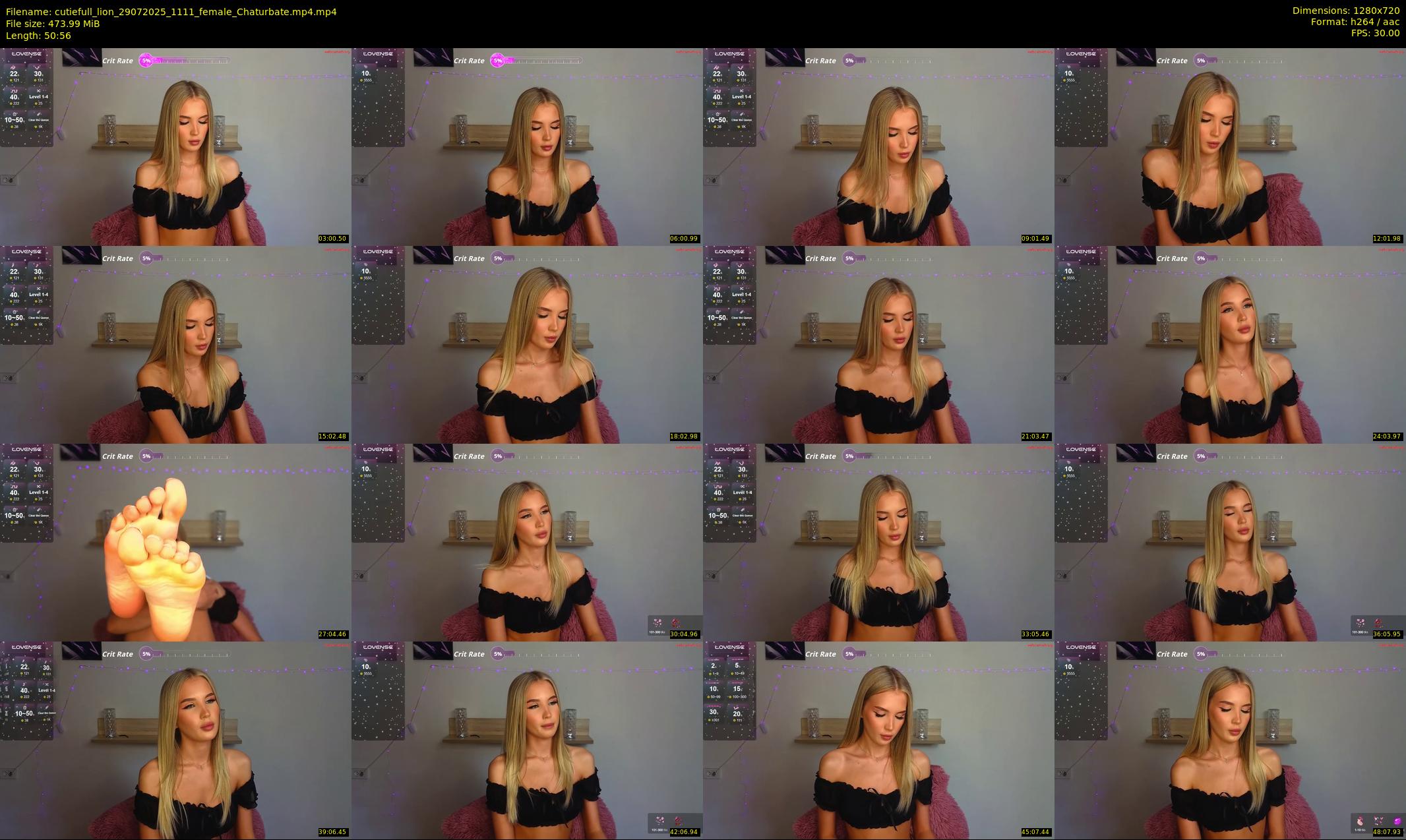 cutiefull_lion — 51 minute Chaturbate female cam show recording, 720p, Jul 29, 2025