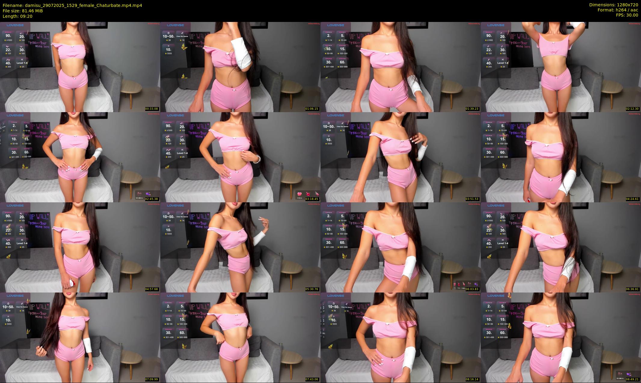 damisu — 10 minute Chaturbate female cam show recording, 720p, Jul 29, 2025
