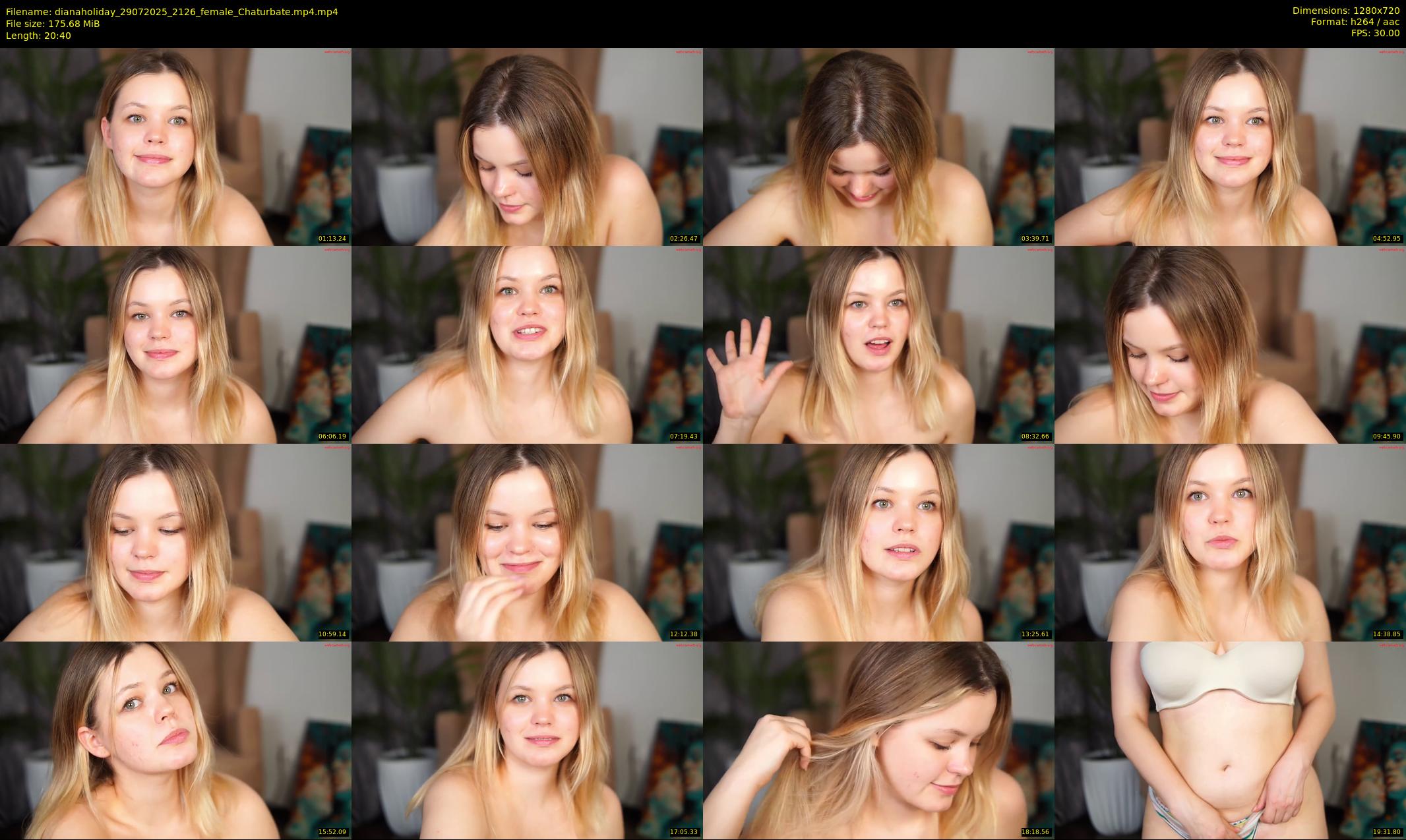 dianaholiday — 21 minute Chaturbate female cam show recording, 720p, Jul 29, 2025