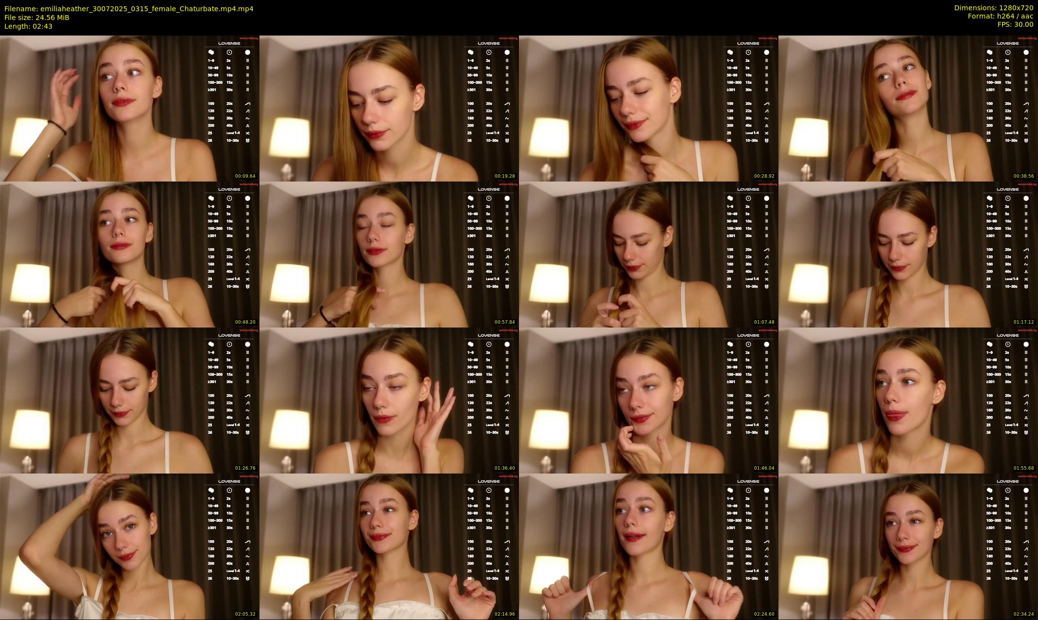 emiliaheather — 3 minute Chaturbate female cam show recording, 720p, Jul 30, 2025