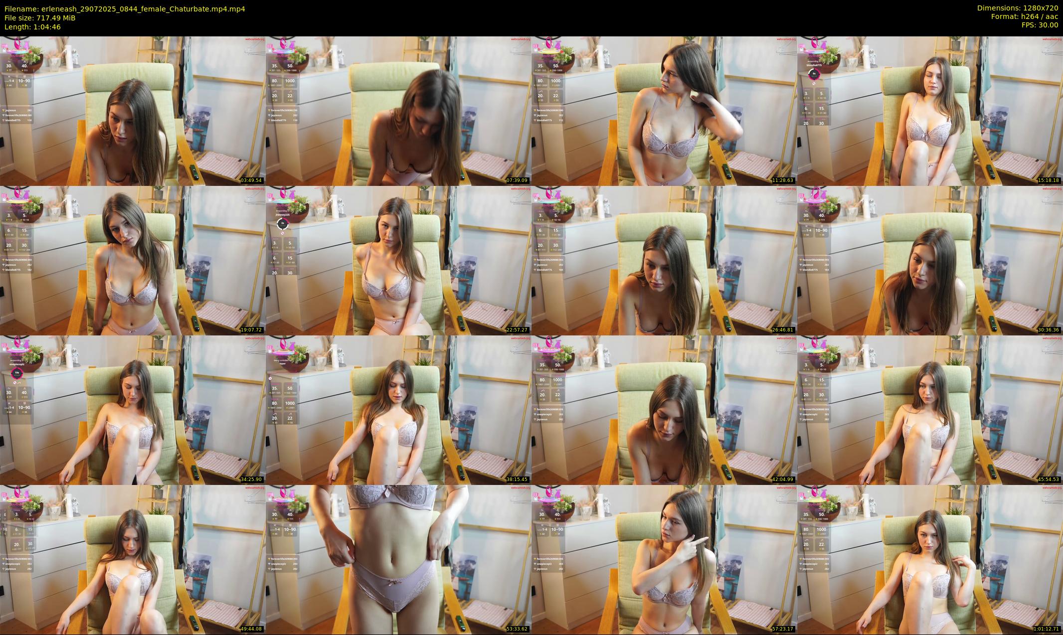 erleneash — 65 minute Chaturbate female cam show recording, 720p, Jul 29, 2025