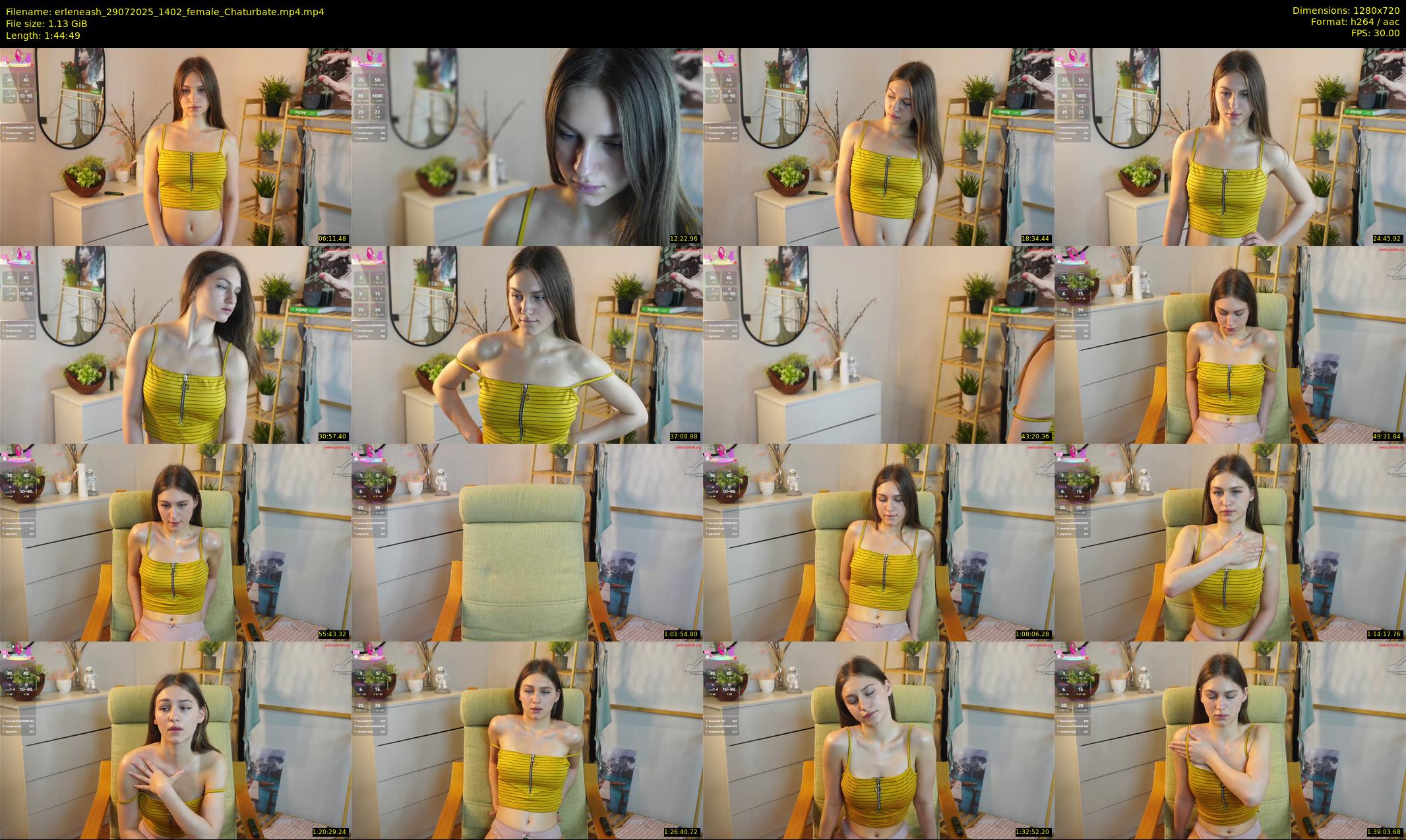 erleneash — 105 minute Chaturbate female cam show recording, 720p, Jul 29, 2025