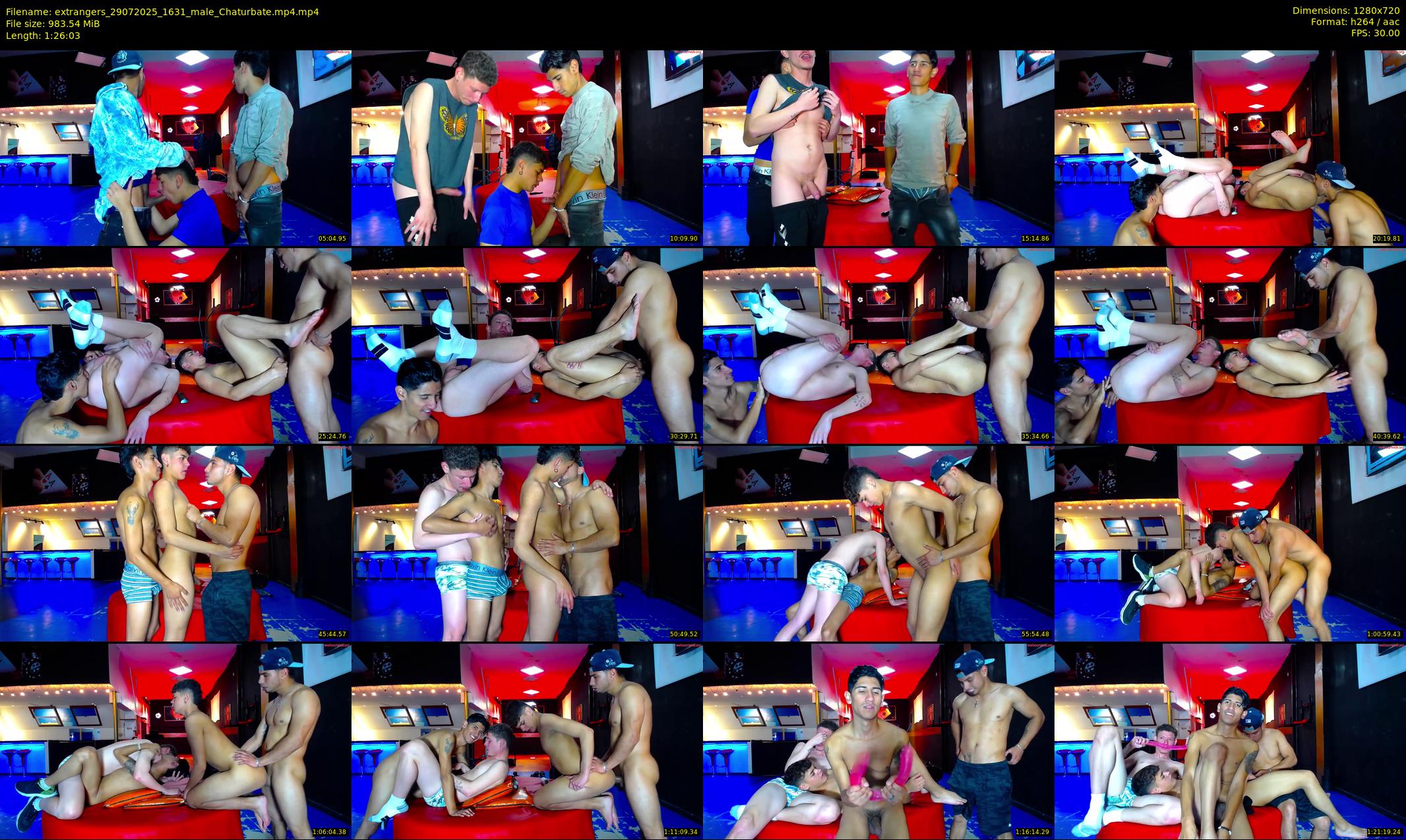 extrangers — 87 minute Chaturbate male cam show recording, 720p, Jul 29, 2025