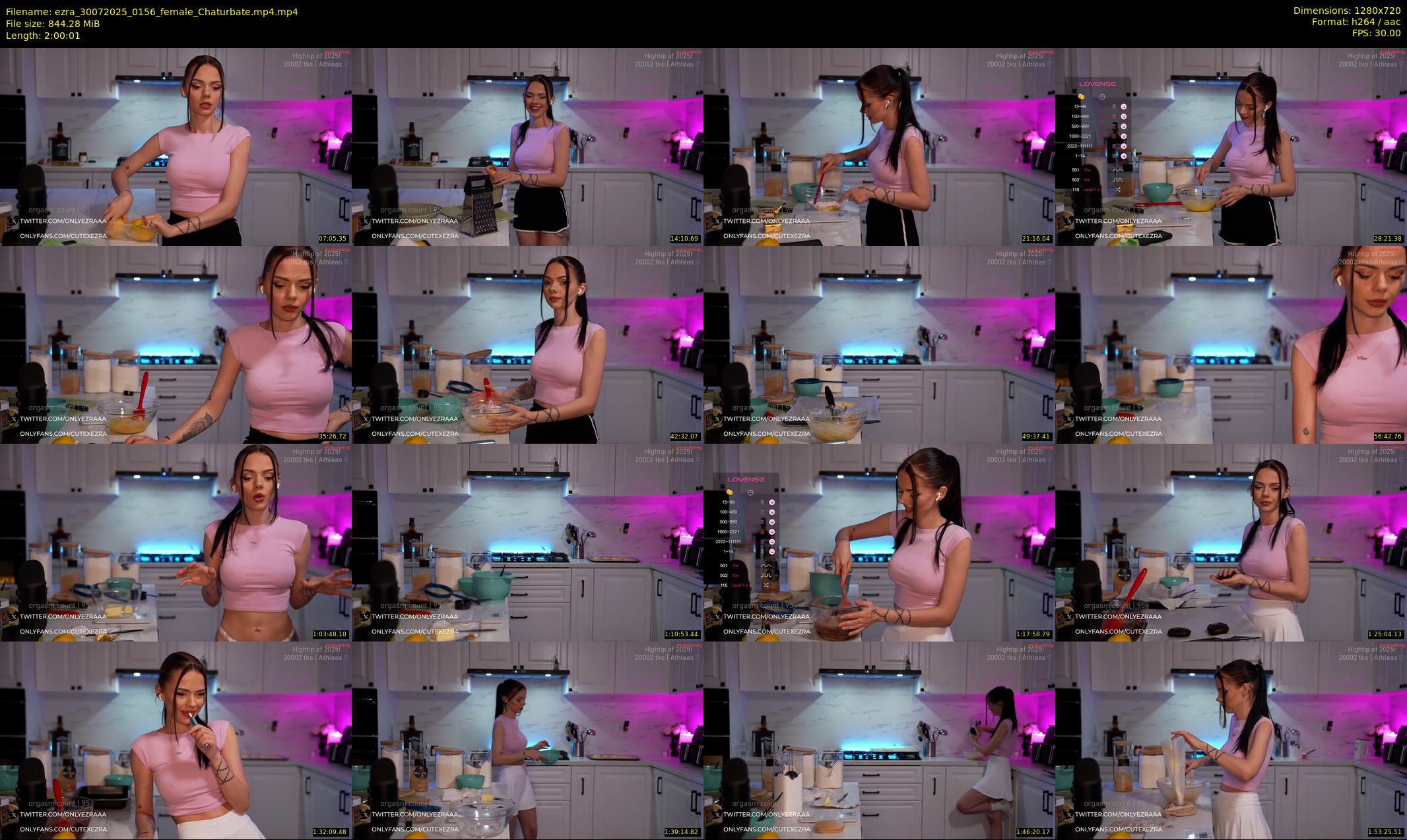 ezra — 121 minute Chaturbate female cam show recording, 720p, Jul 30, 2025