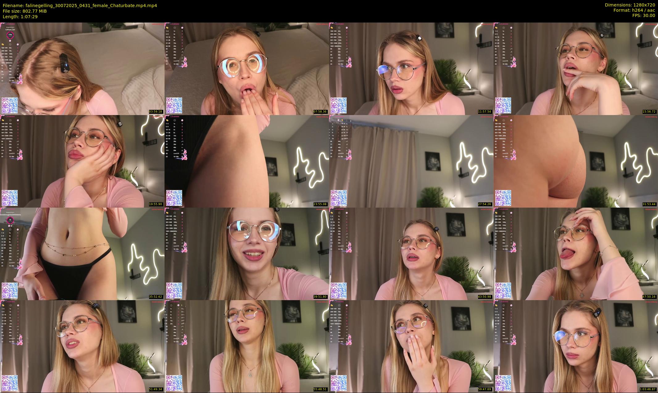 falinegelling — 68 minute Chaturbate female cam show recording, 720p, Jul 30, 2025