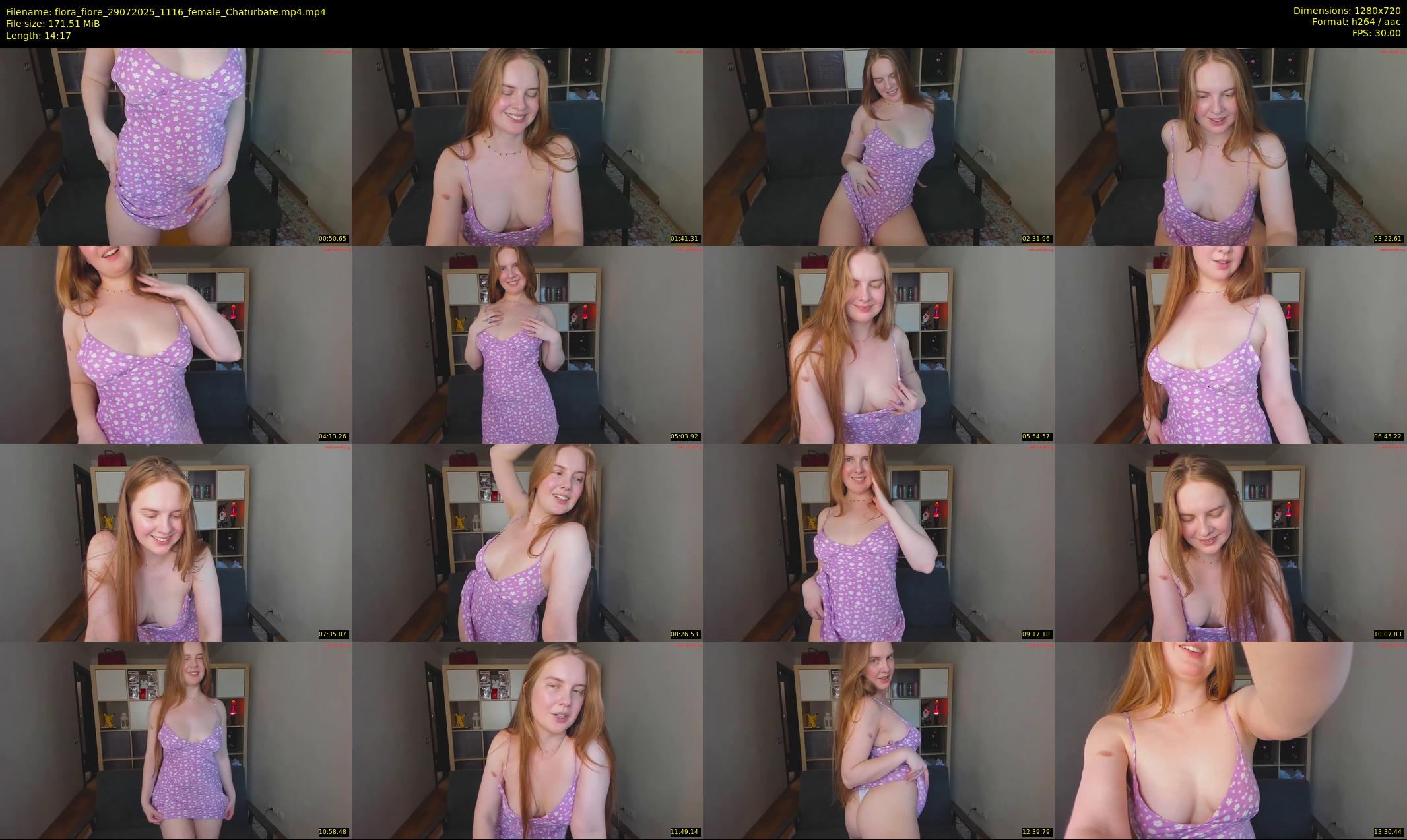 flora_fiore — 15 minute Chaturbate female cam show recording, 720p, Jul 29, 2025