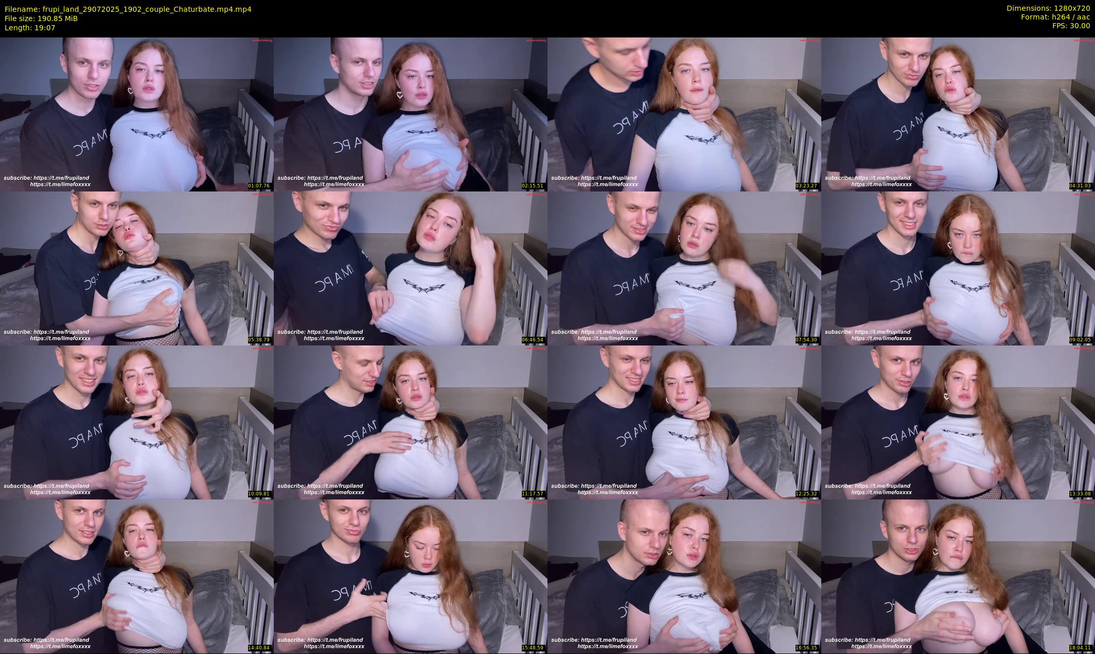 frupi_land — 20 minute Chaturbate couple cam show recording, 720p, Jul 29, 2025