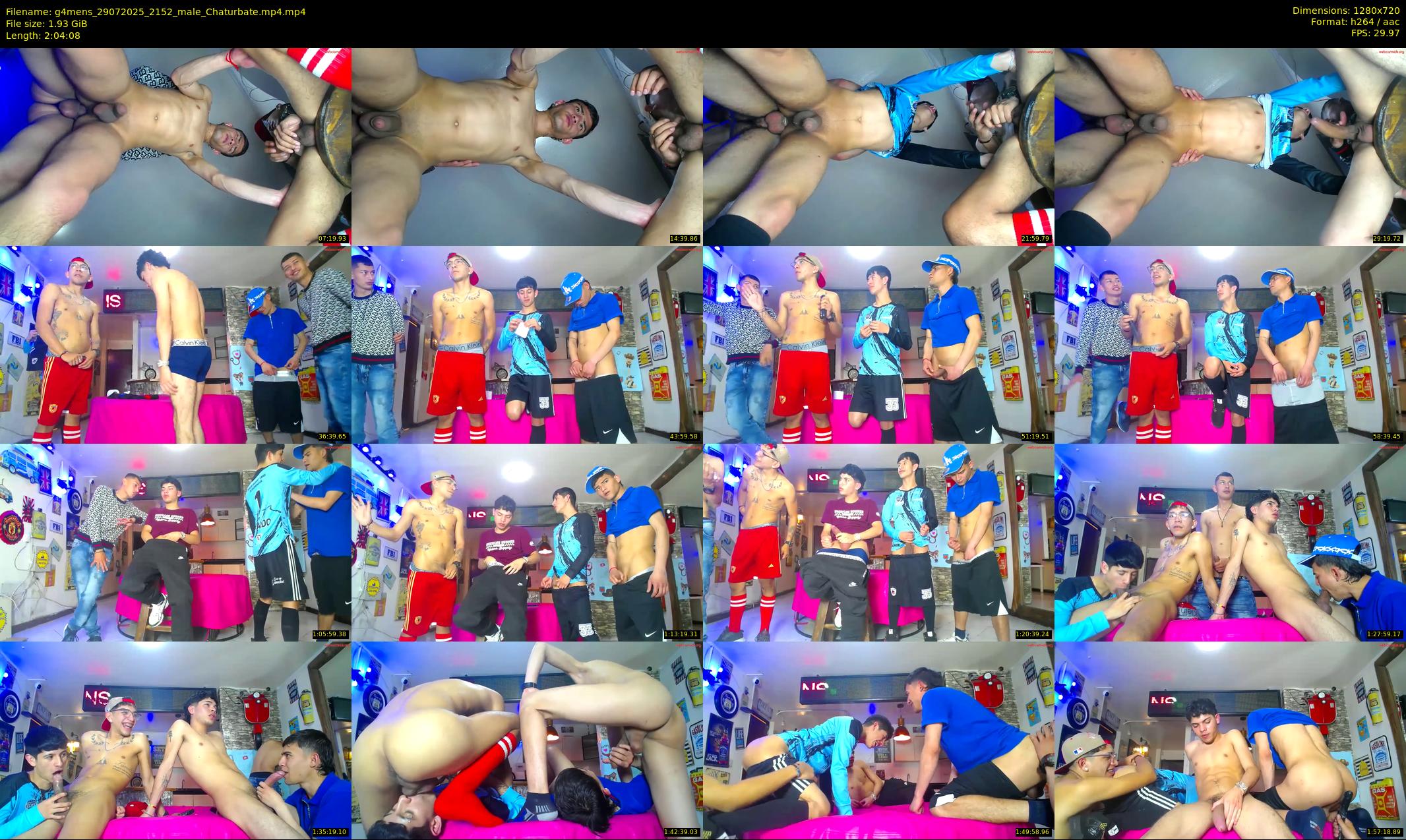 g4mens — 125 minute Chaturbate male cam show recording, 720p, Jul 29, 2025
